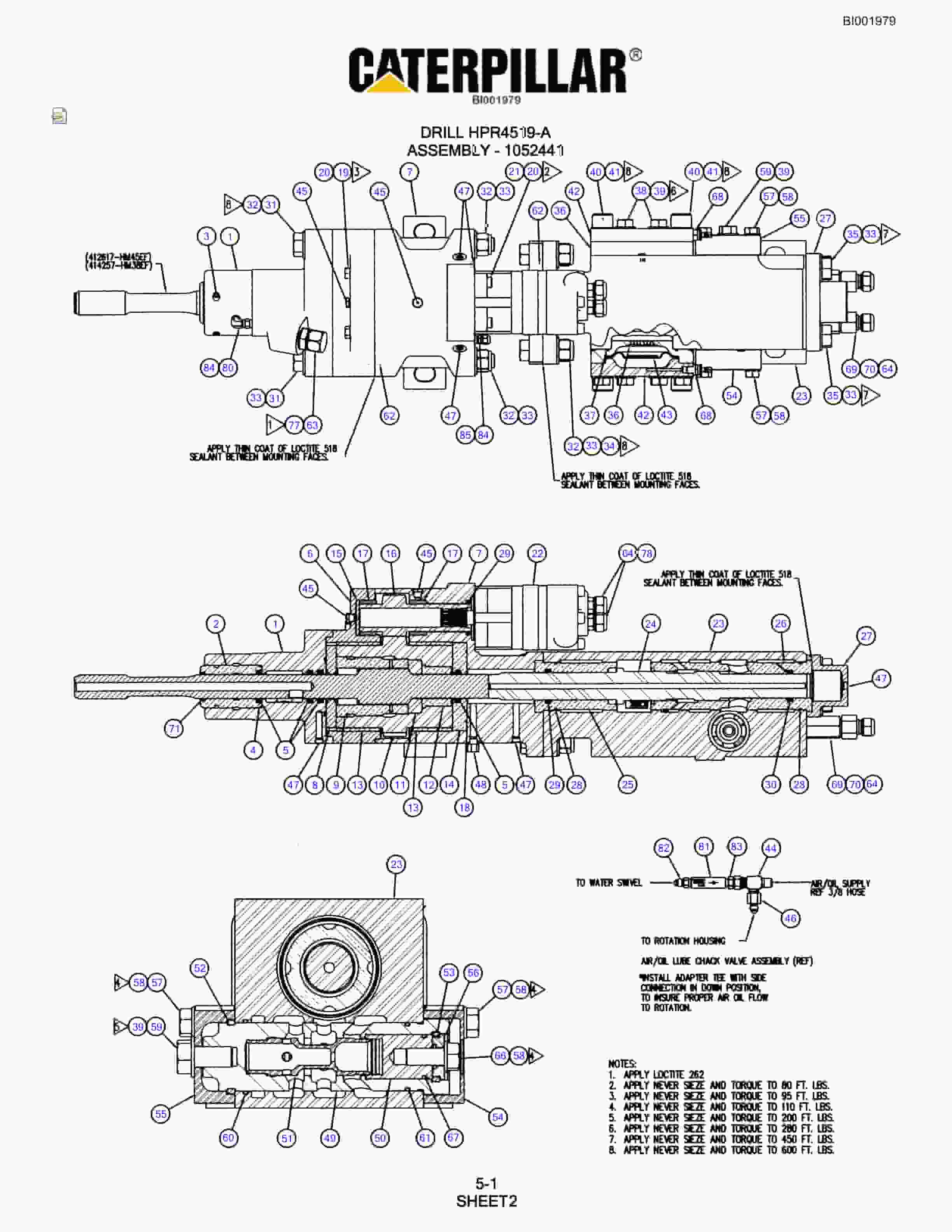 Bucyrus MD1003 Shaft Jumbo Parts Catalog BI001979-2