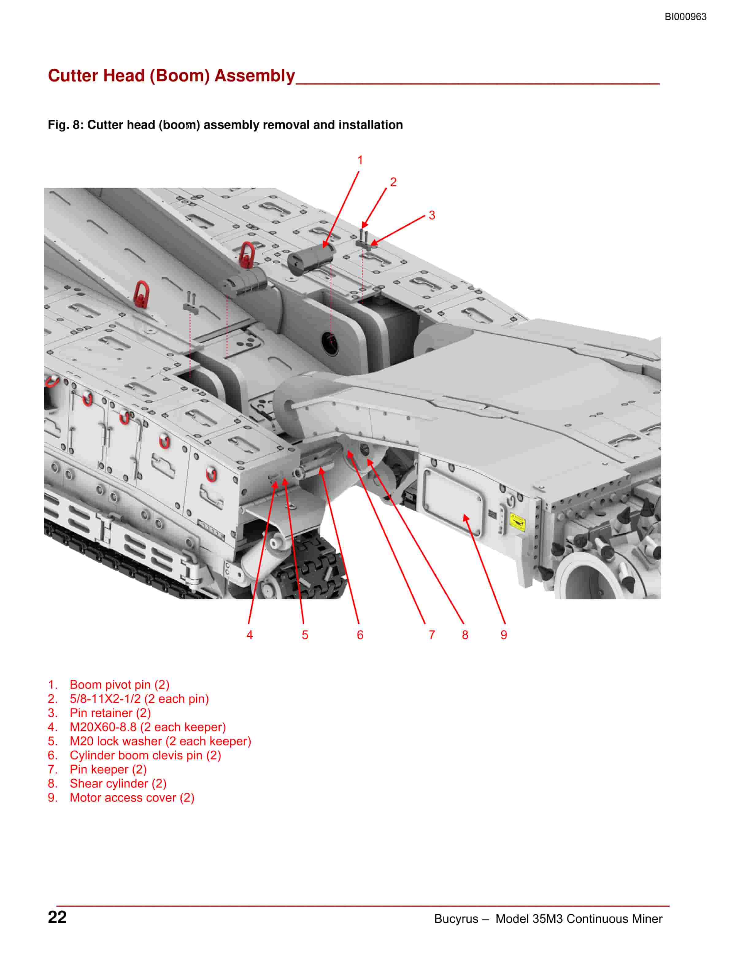 Bucyrus Mechanical Continuous Miner Operation Manual BI000963-2