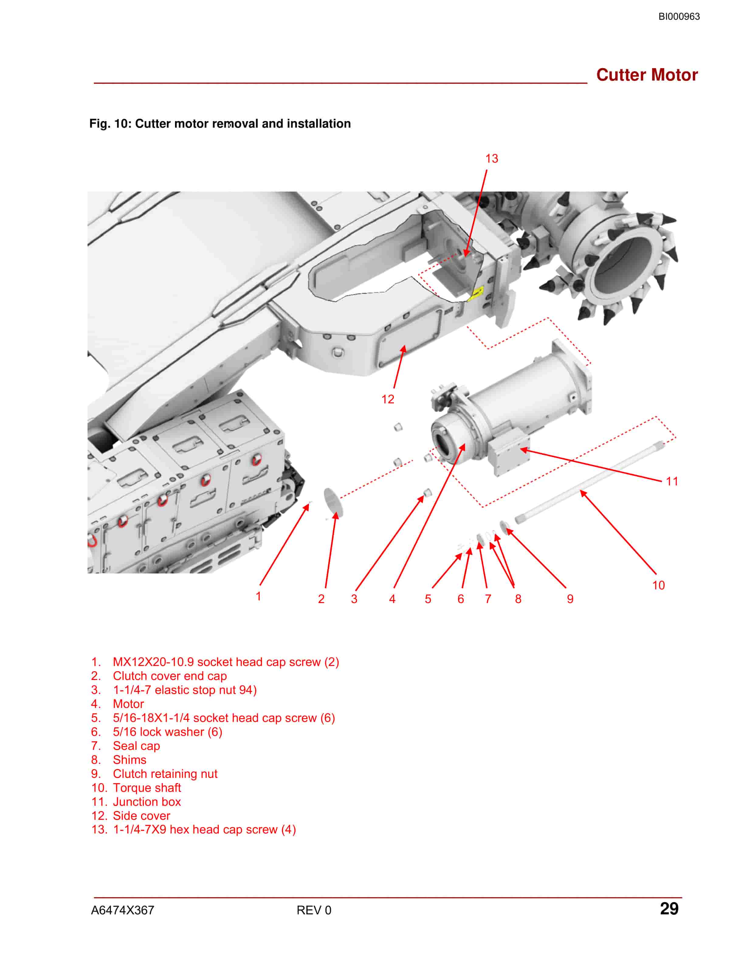 Bucyrus Mechanical Continuous Miner Operation Manual BI000963-3