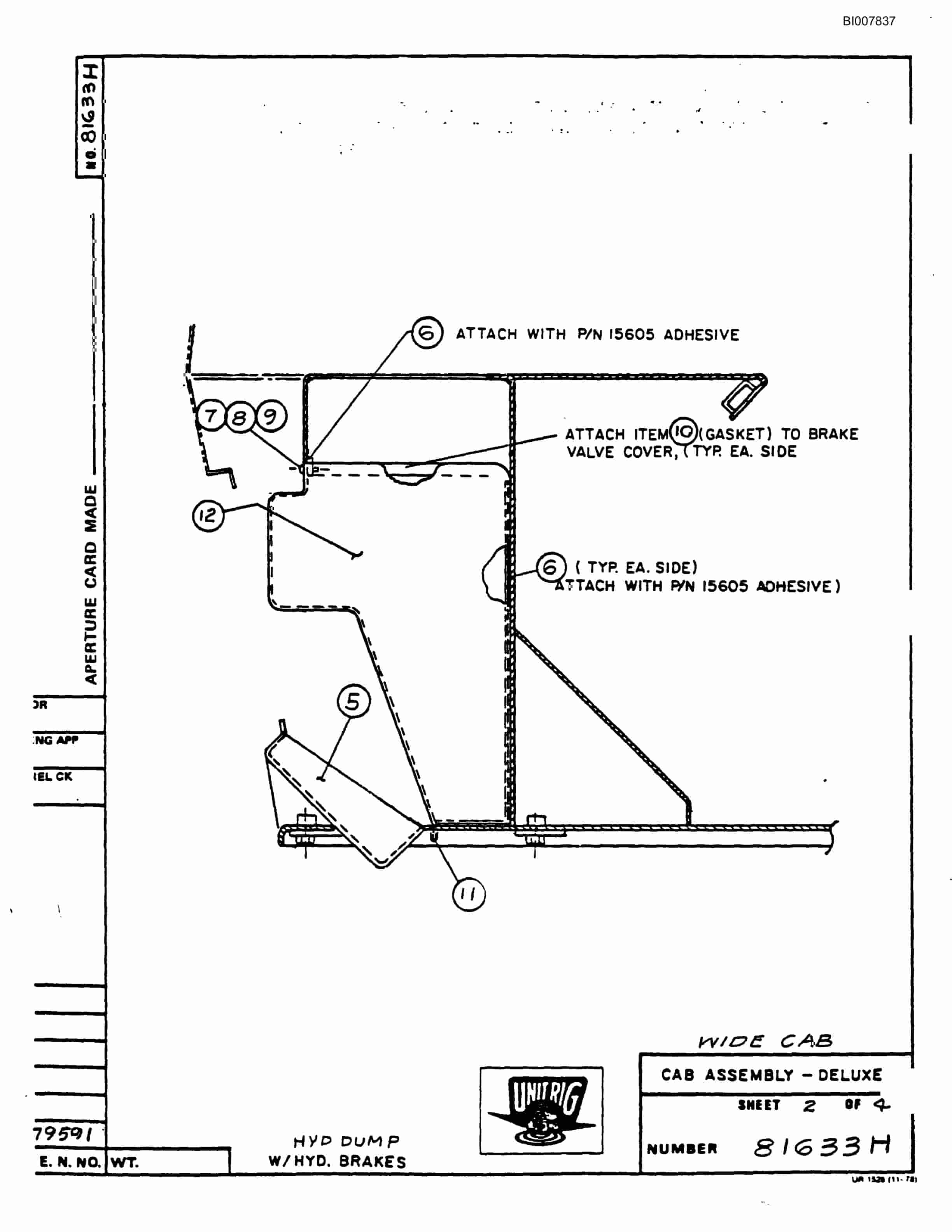 Bucyrus MG054-061 Parts Catalog BI007837-2