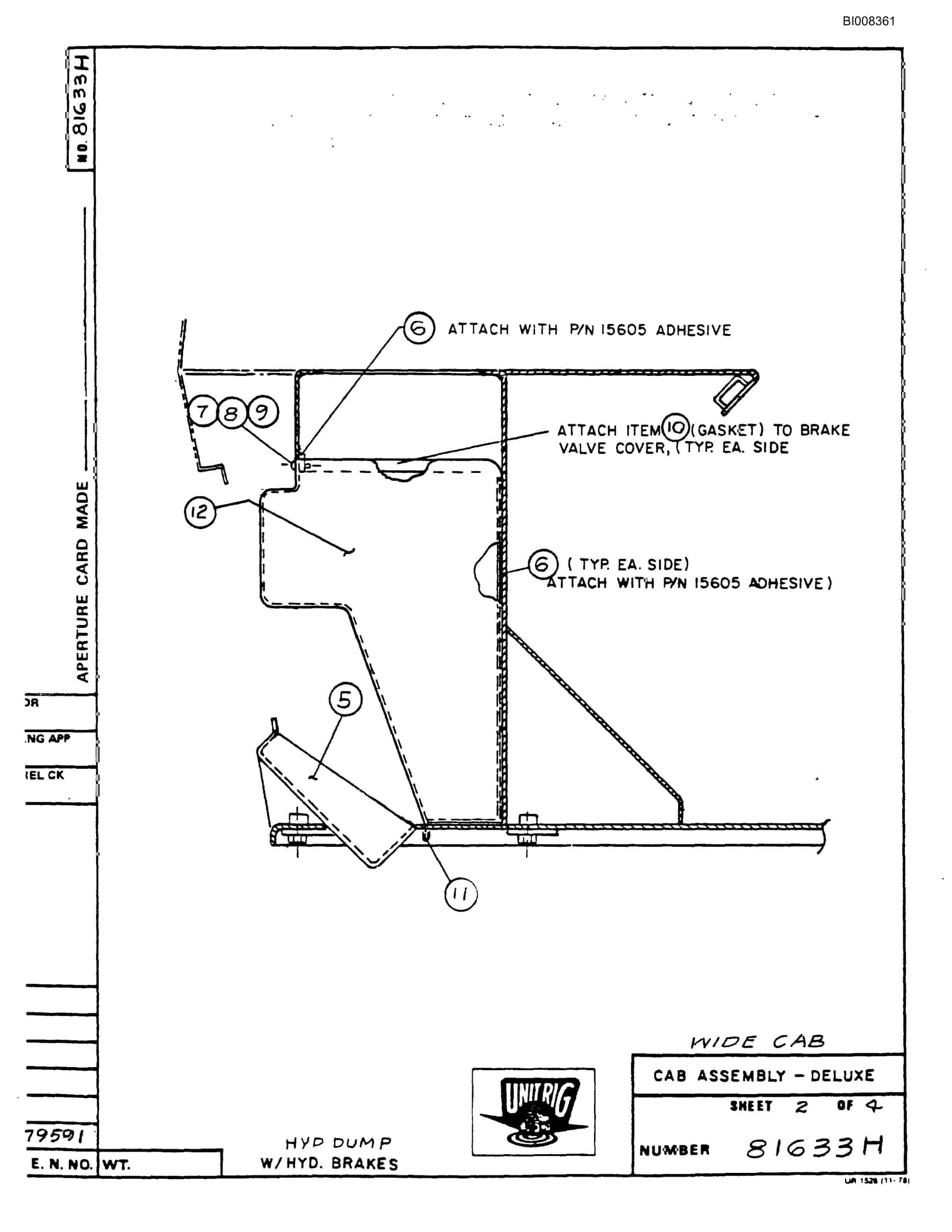 Bucyrus MG054-061 Parts Catalog BI008361-2