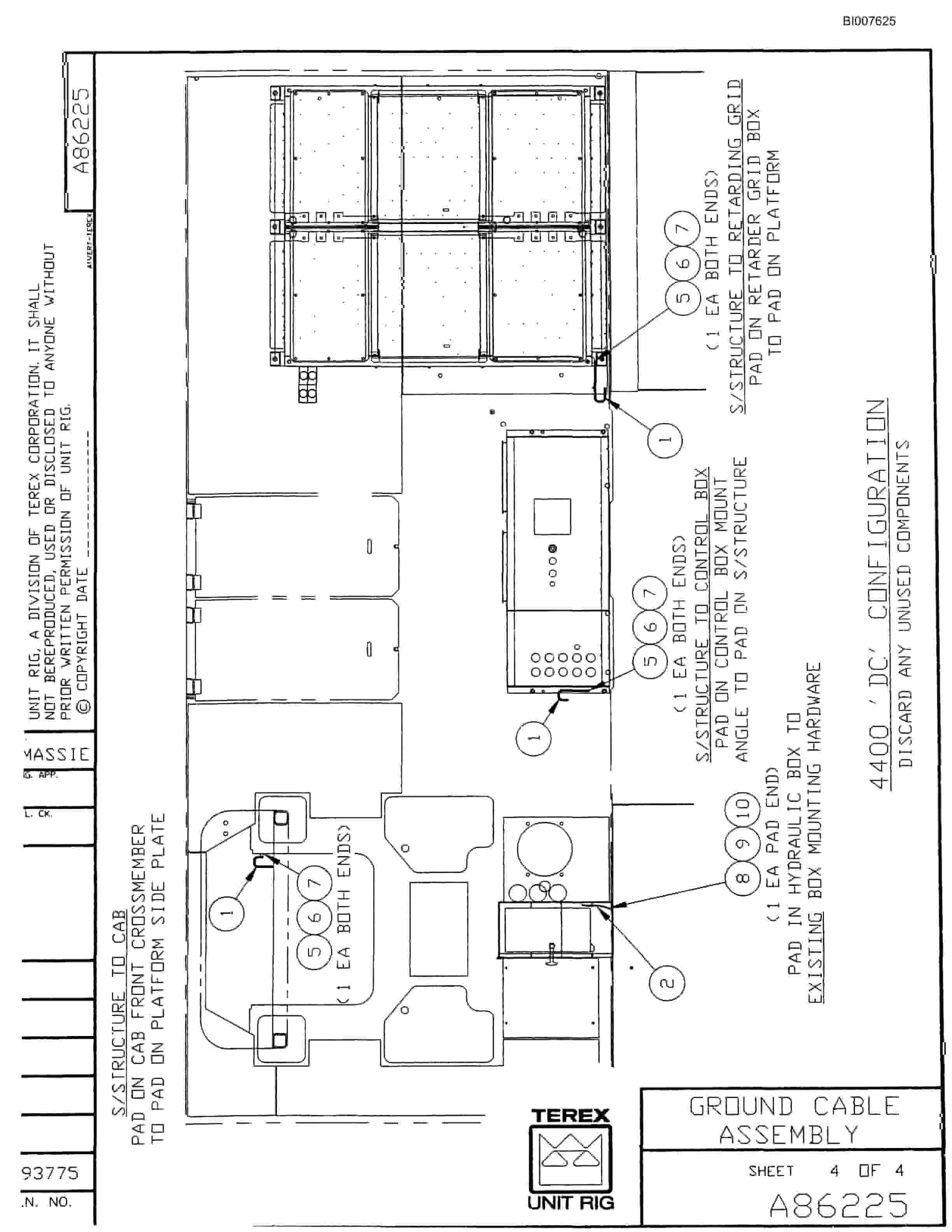 Bucyrus MH-332 Parts Catalog BI007625-3