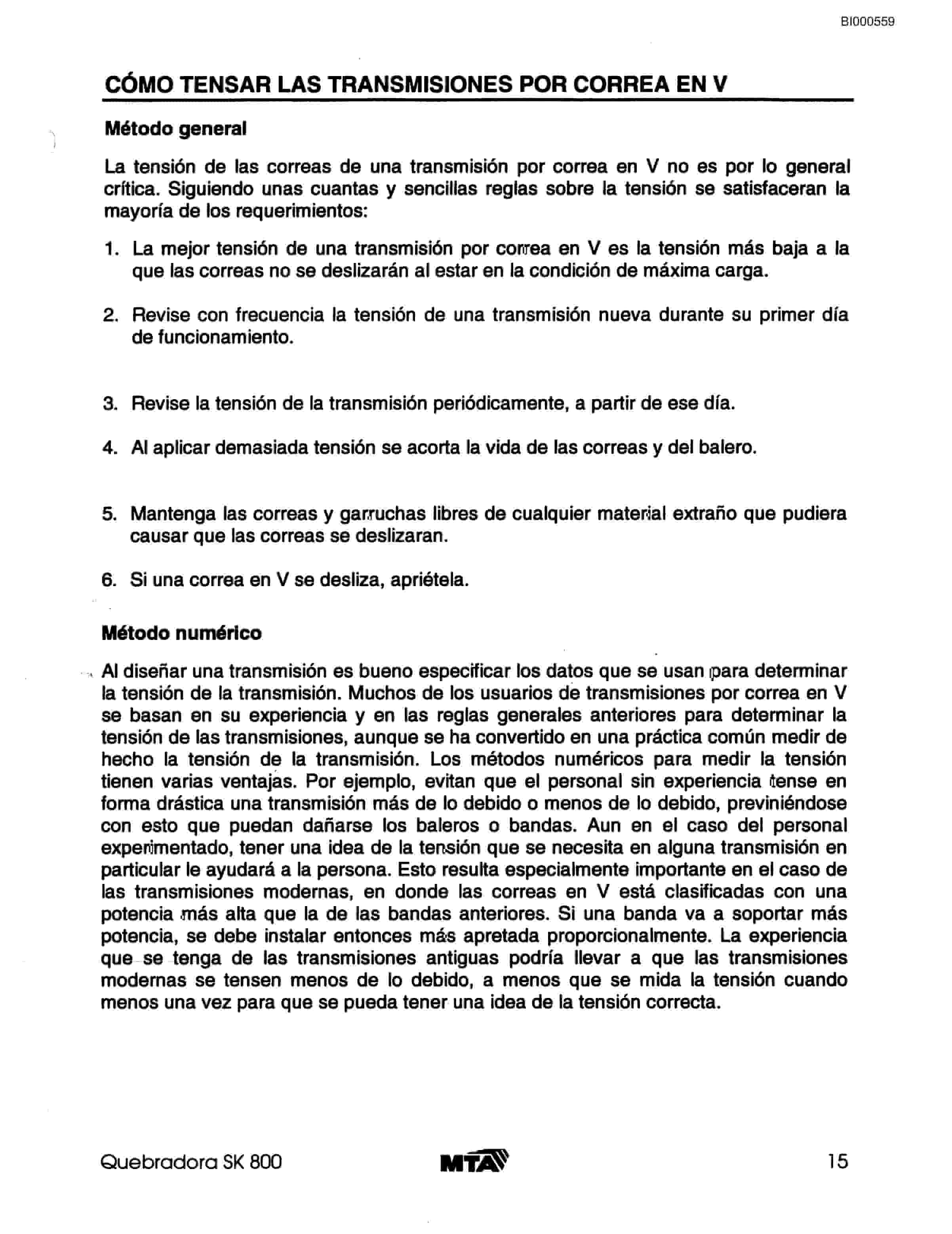 Bucyrus Mimosa Technical Manual BI000559-3
