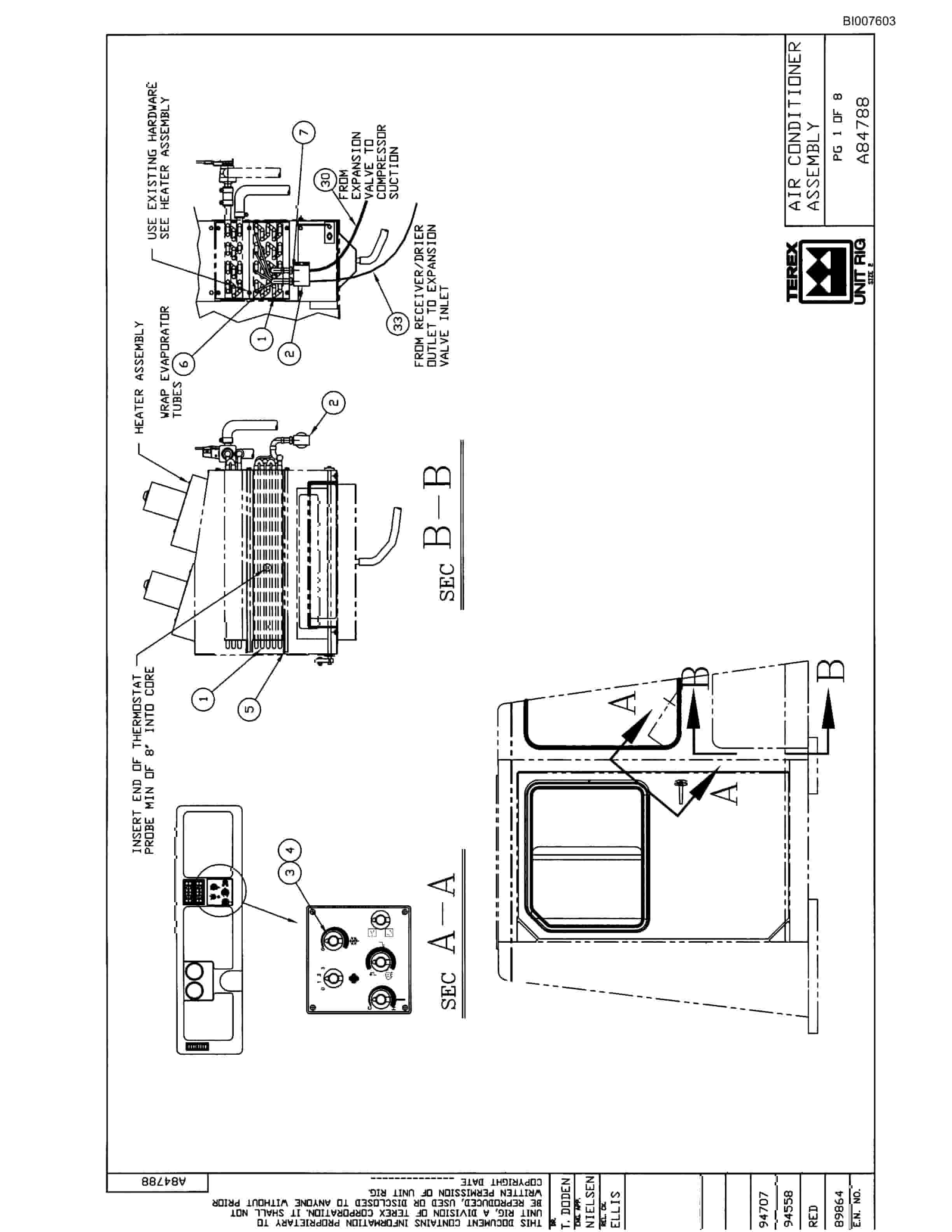 Bucyrus MJ-3600B Parts Catalog BI007603-2