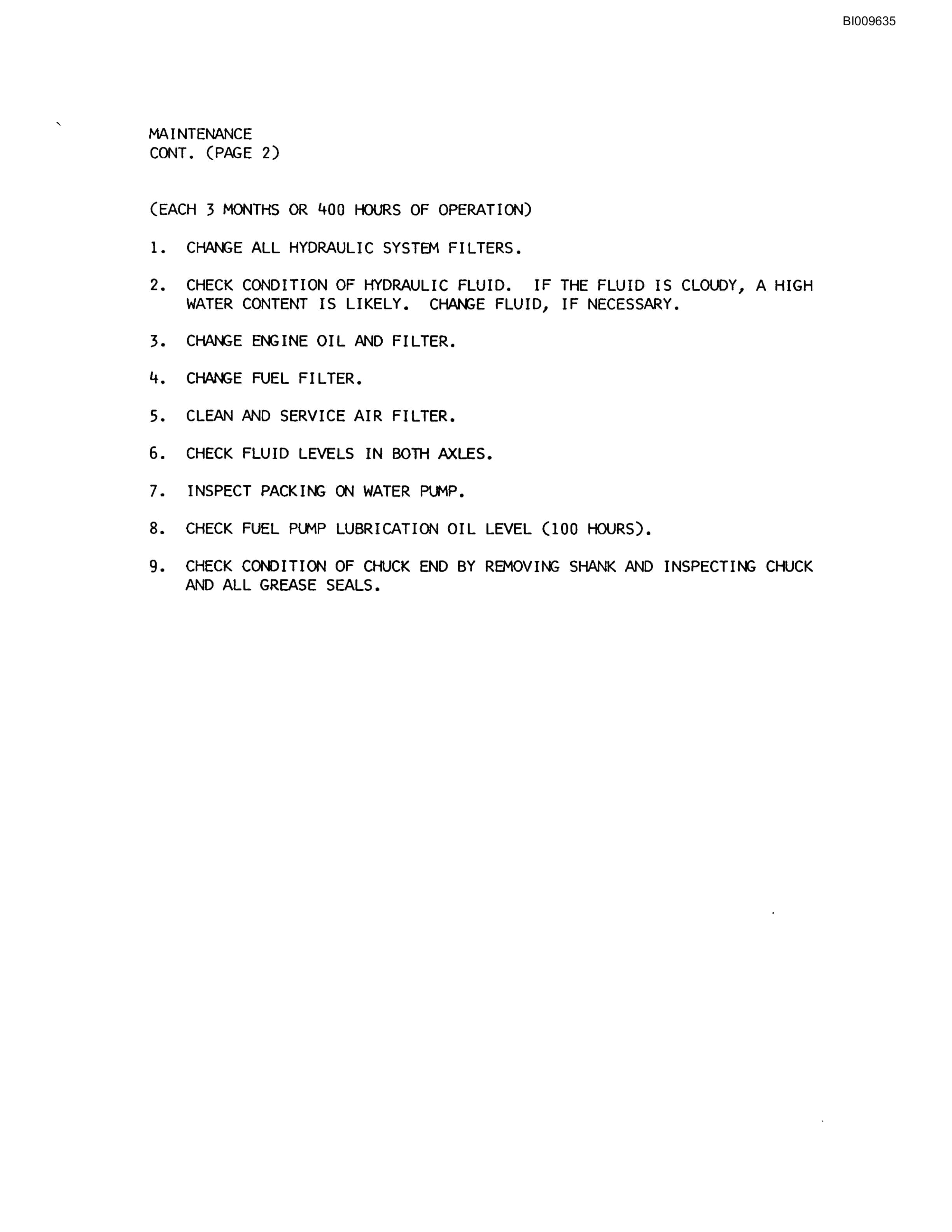 Bucyrus MK-120 Technical Manual BI009635-5