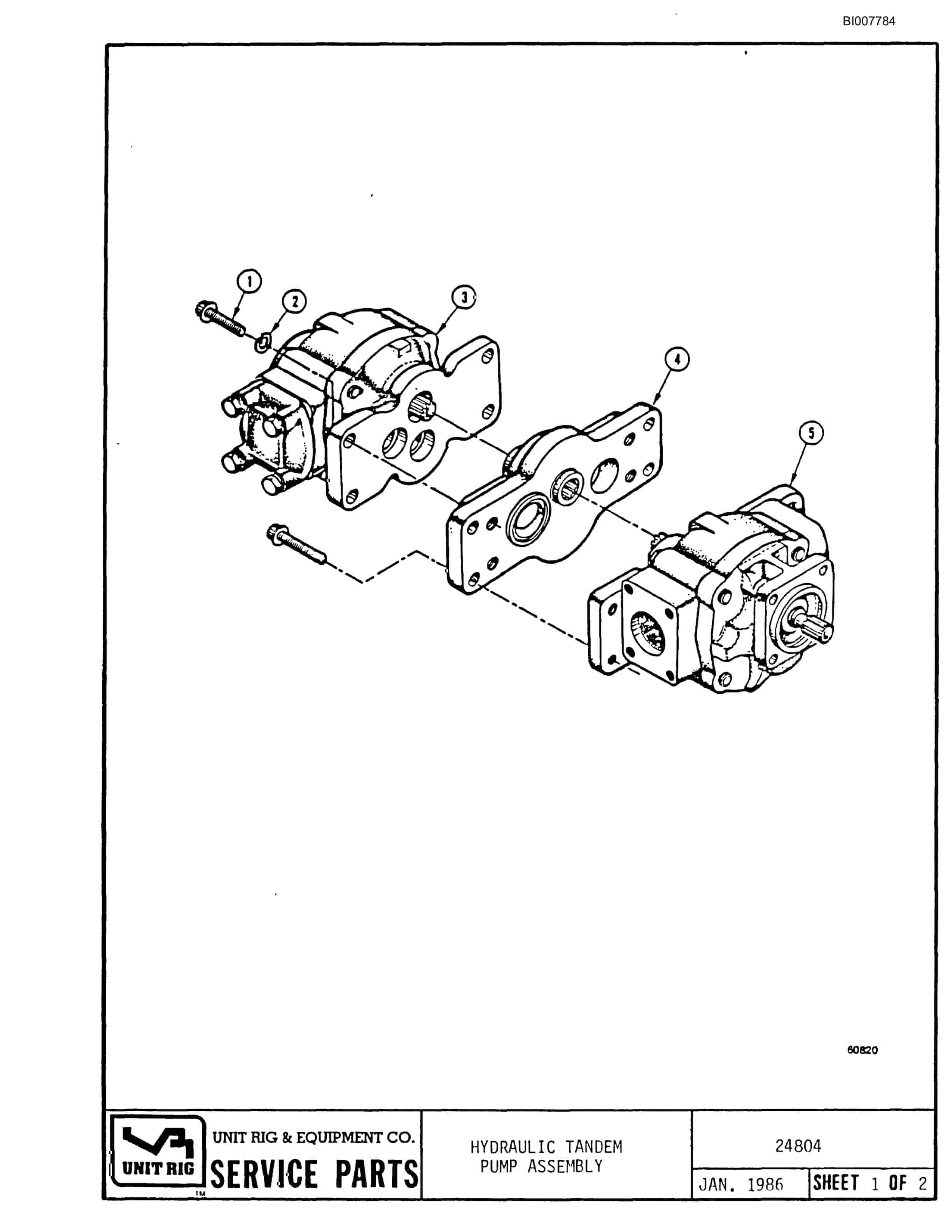 Bucyrus MK-24 Parts Catalog BI007784-4