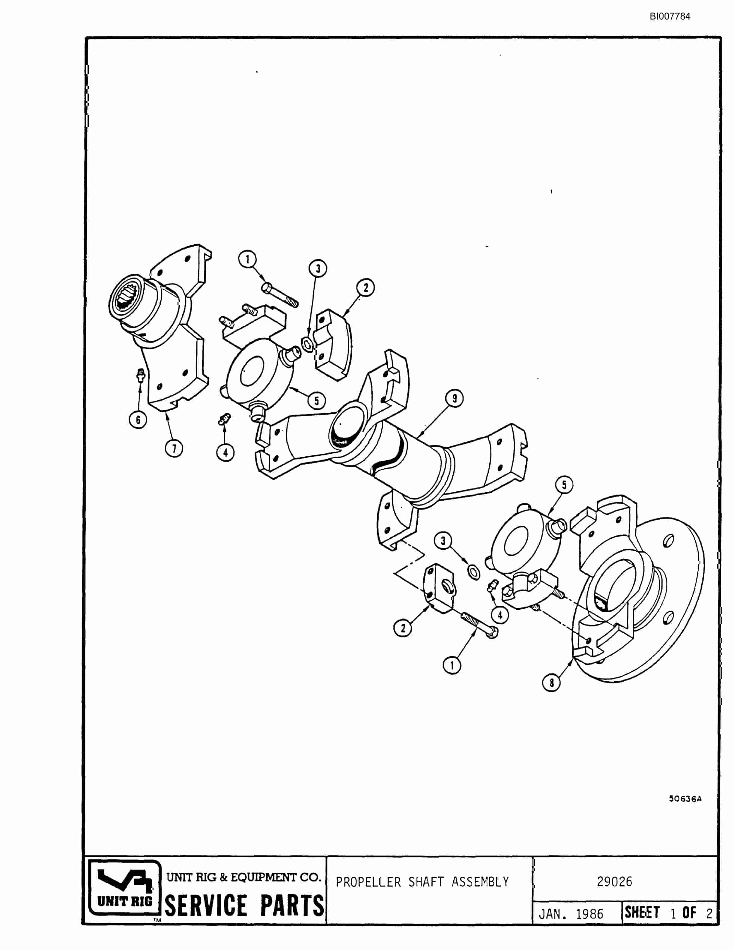 Bucyrus MK-24 Parts Catalog BI007784-5