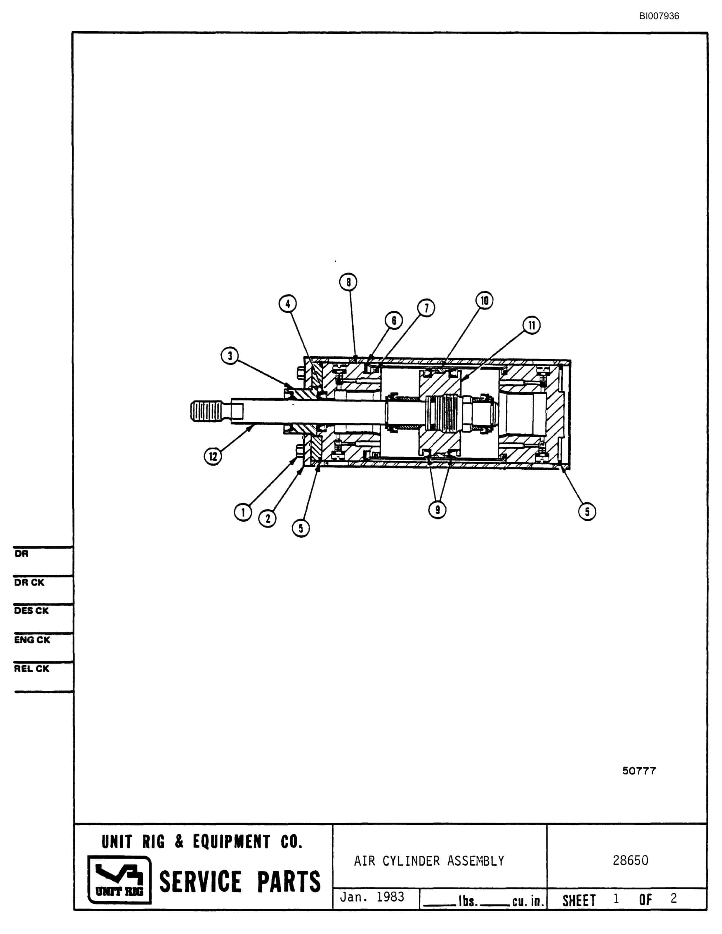 Bucyrus MK-24 Parts Catalog BI007936-4