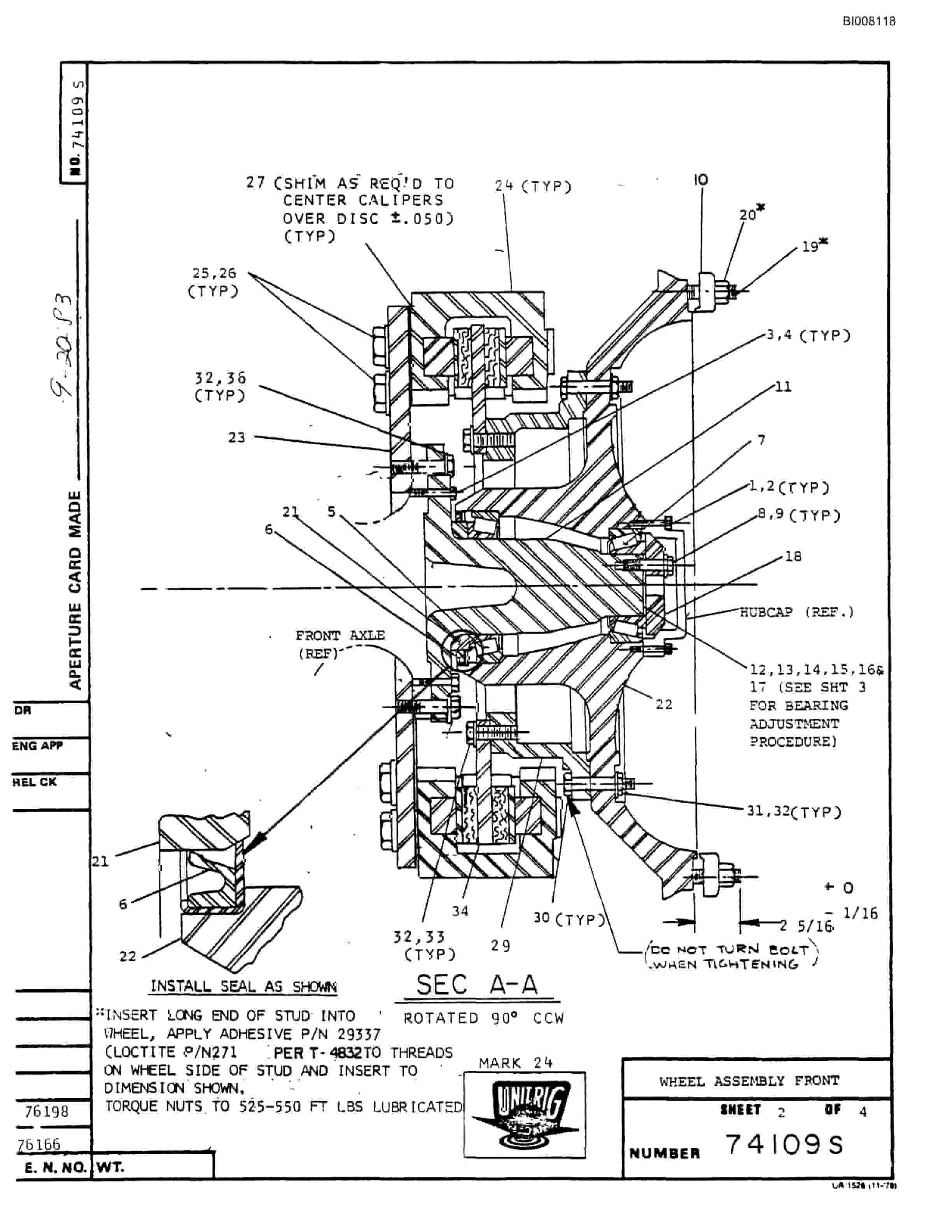 Bucyrus MK-24 Parts Catalog BI008118-3