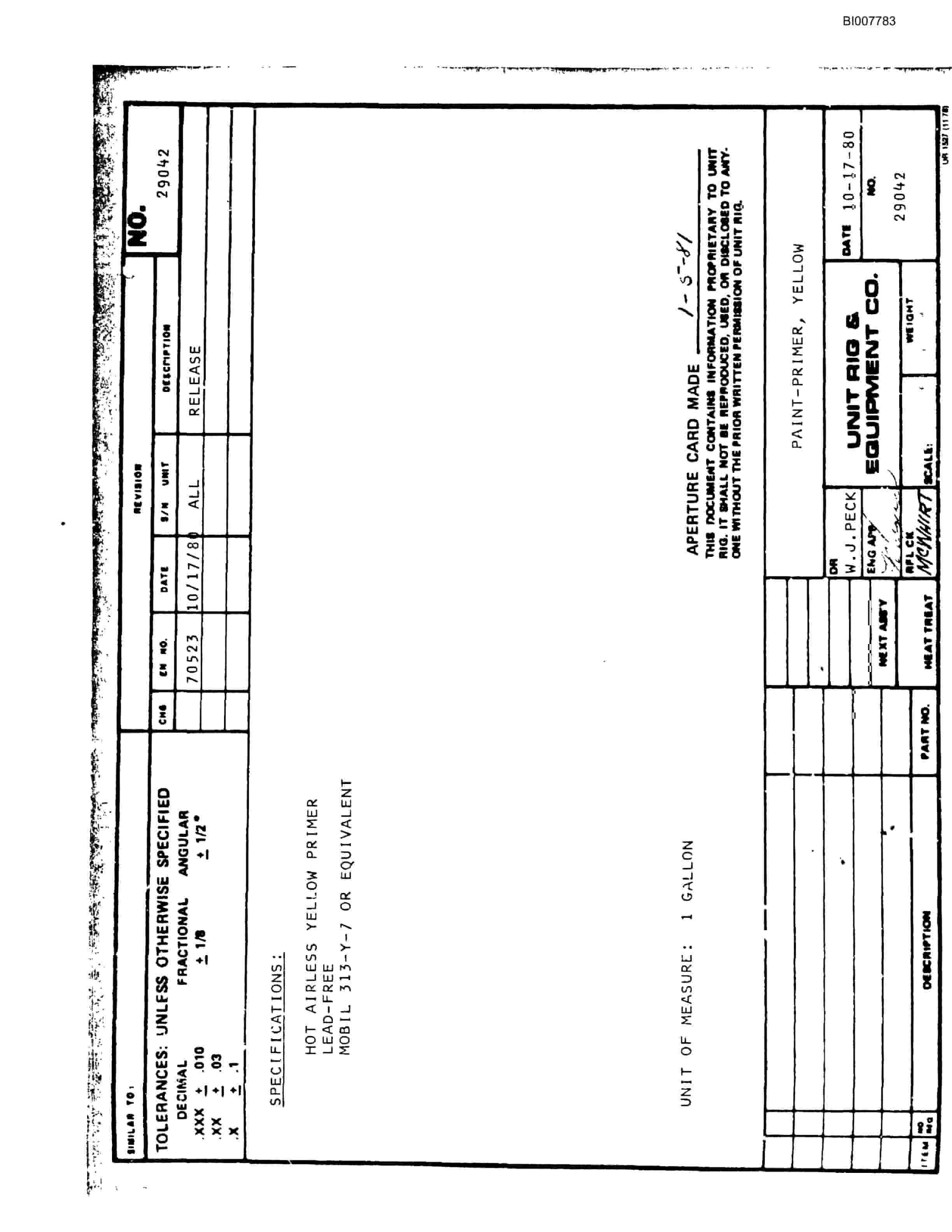 Bucyrus MK-24 (Reman) Parts Catalog BI007783-3