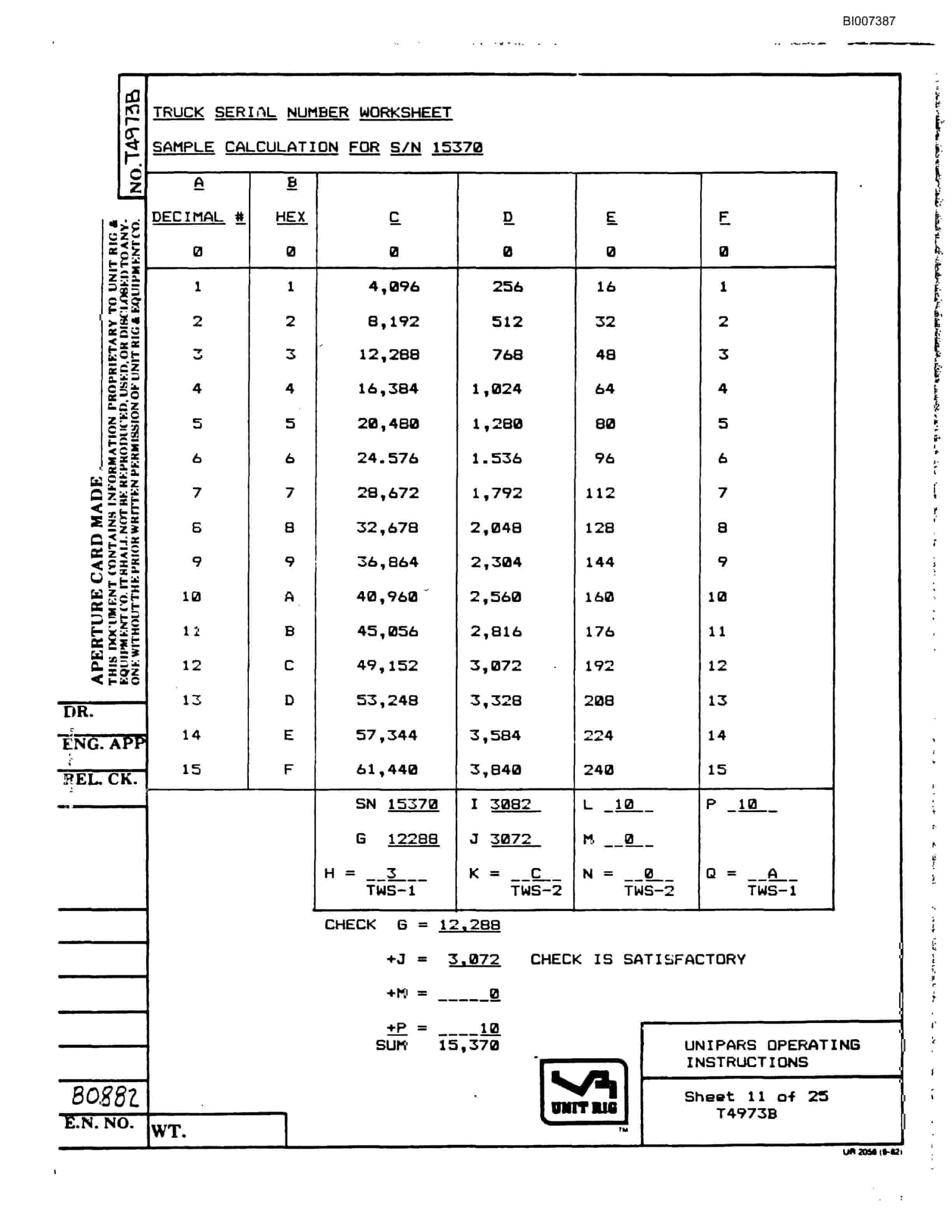 Bucyrus MK-24 Technical Manual BI007387-4