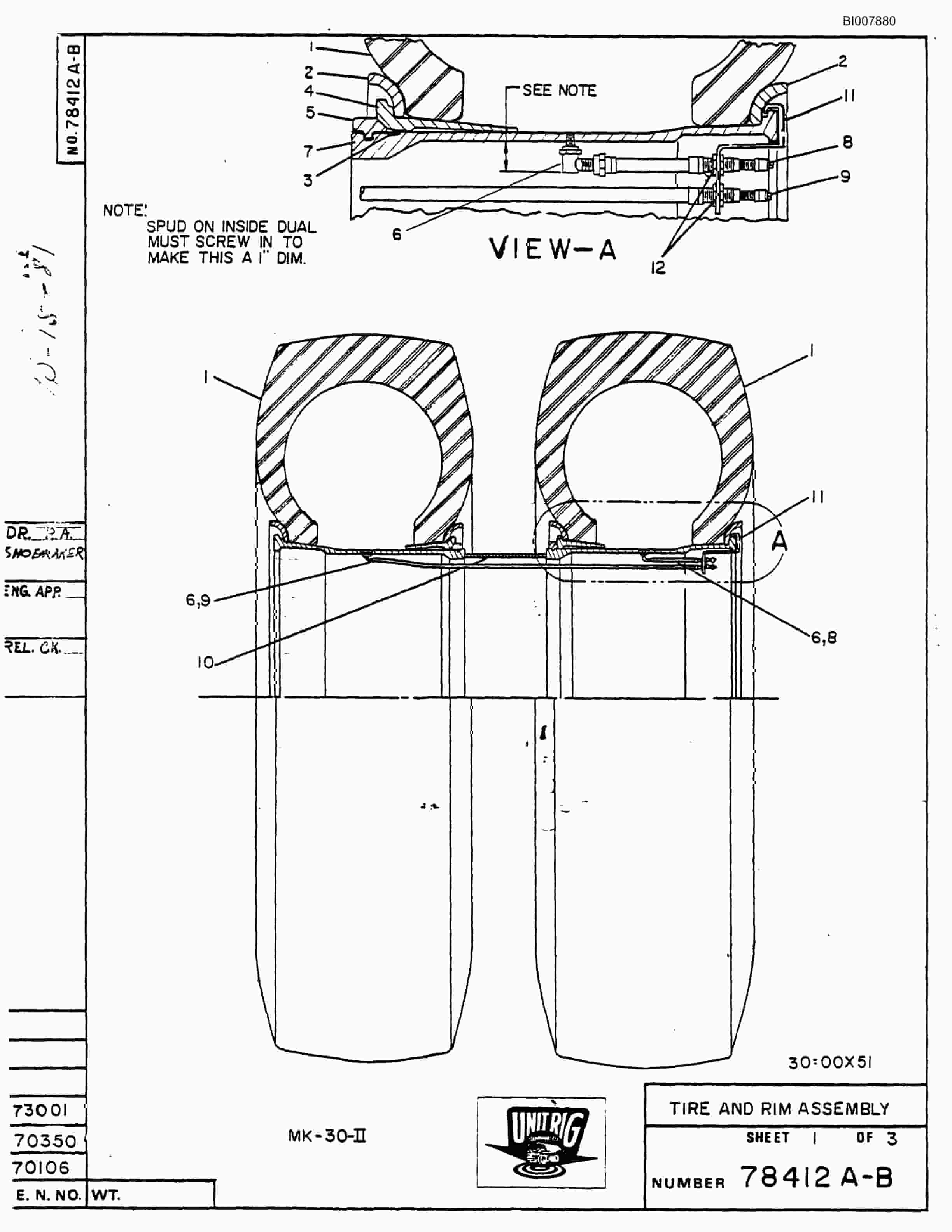 Bucyrus MK-30 Assembly Parts Catalog BI007880-5