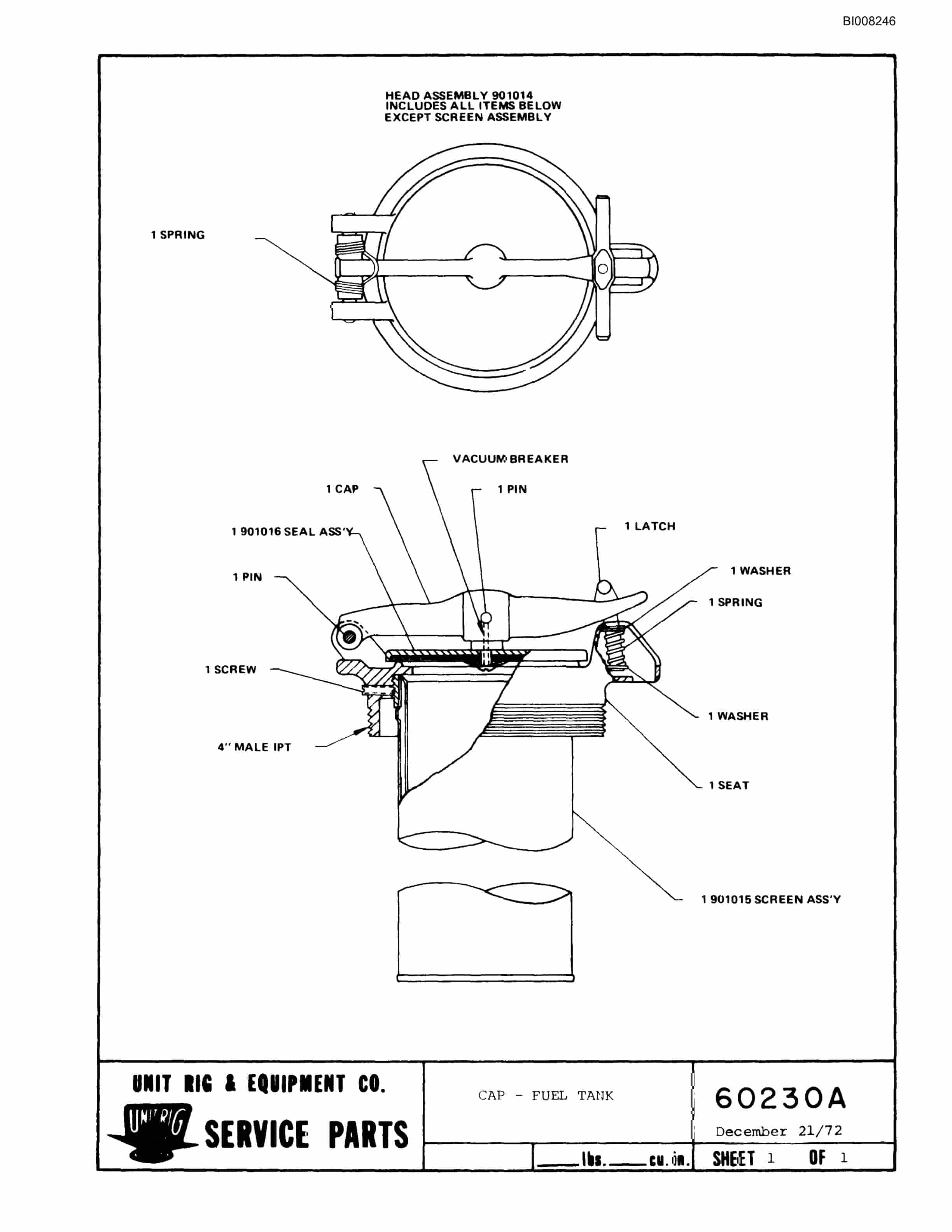 Bucyrus MK-30 Parts Catalog BI008246-5