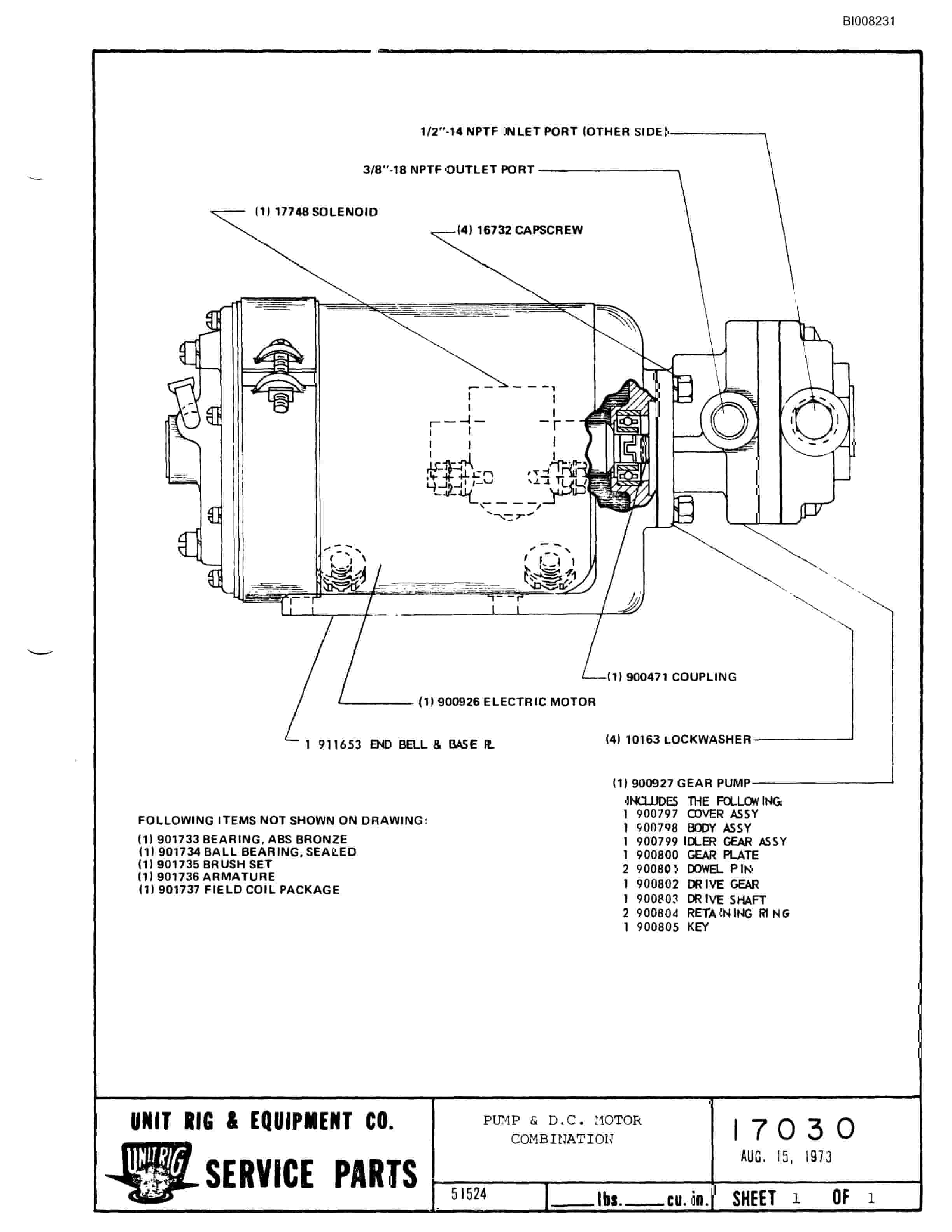 Bucyrus MK-33 Assembly Parts Catalog BI008231-3