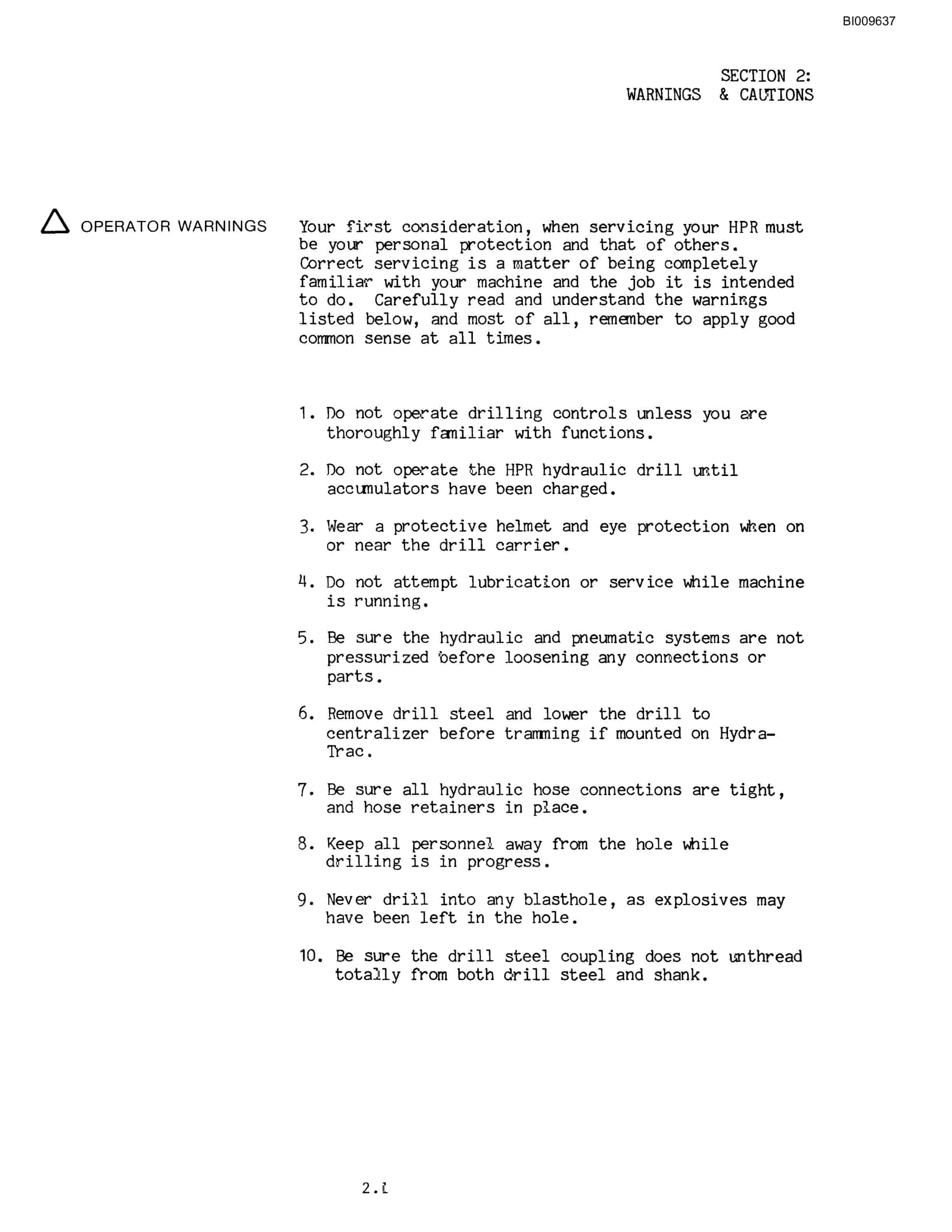 Bucyrus MK-35 Technical Manual BI009637-4