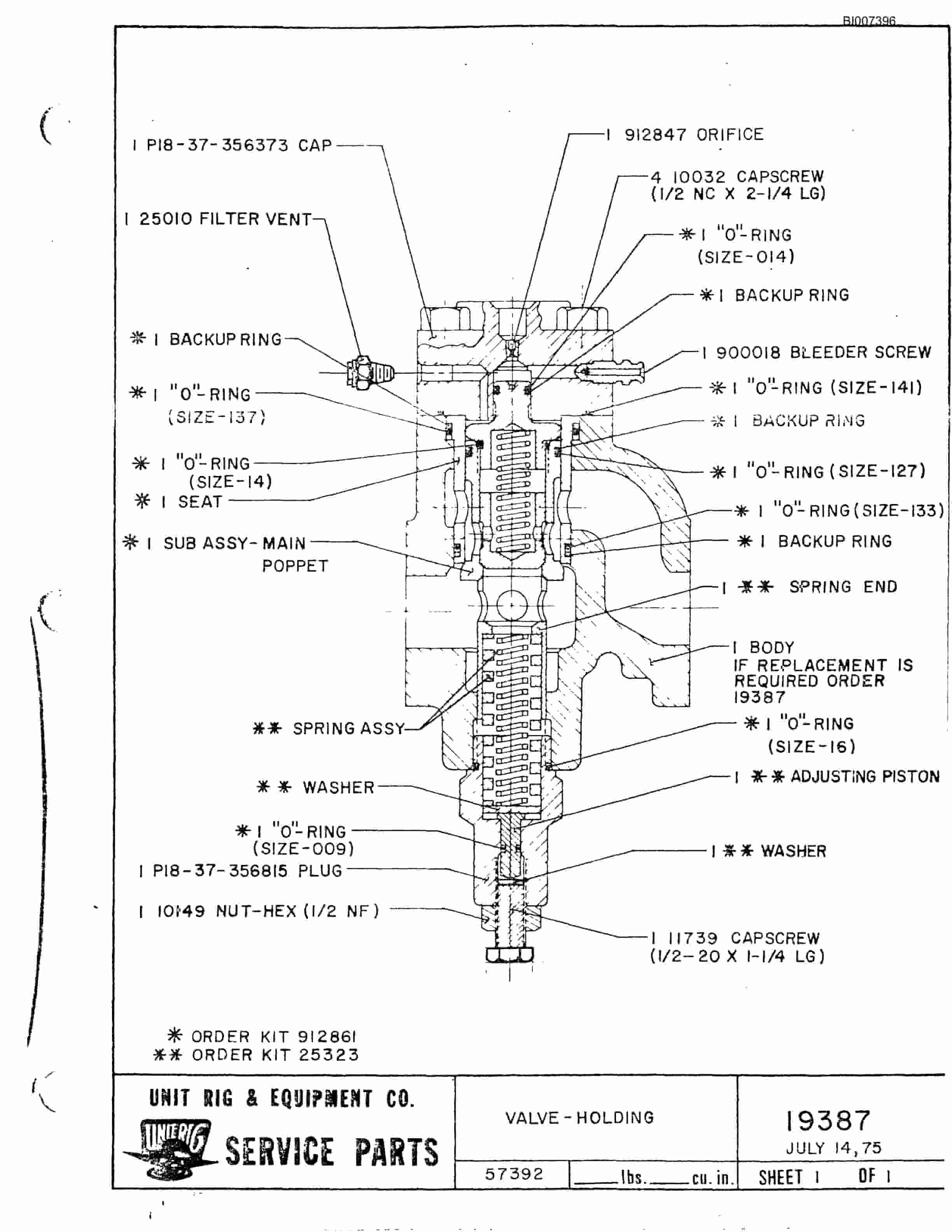 Bucyrus MK-36 Assembly Parts Catalog BI007396-3