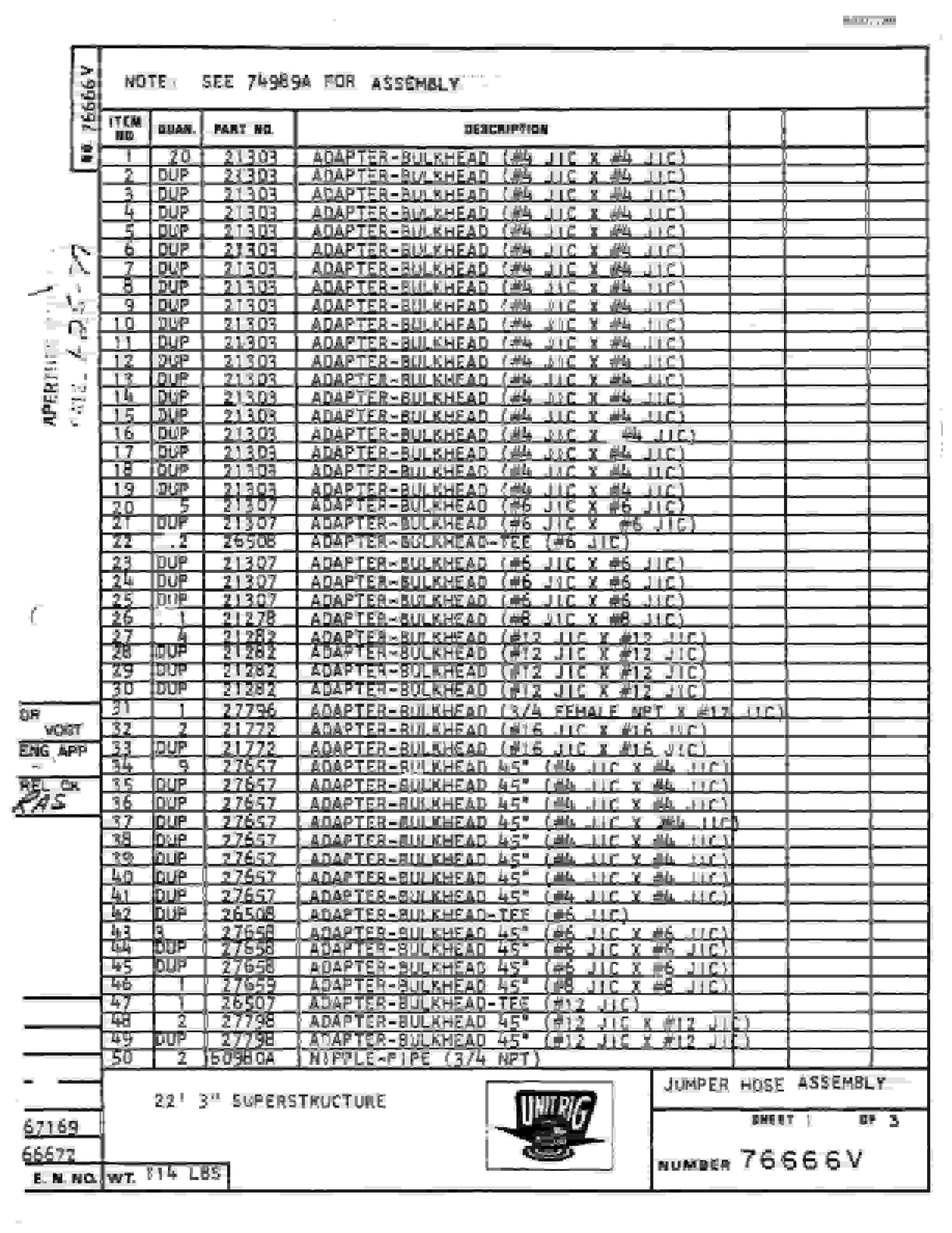 Bucyrus MK-36 Assembly Parts Catalog BI007789-3