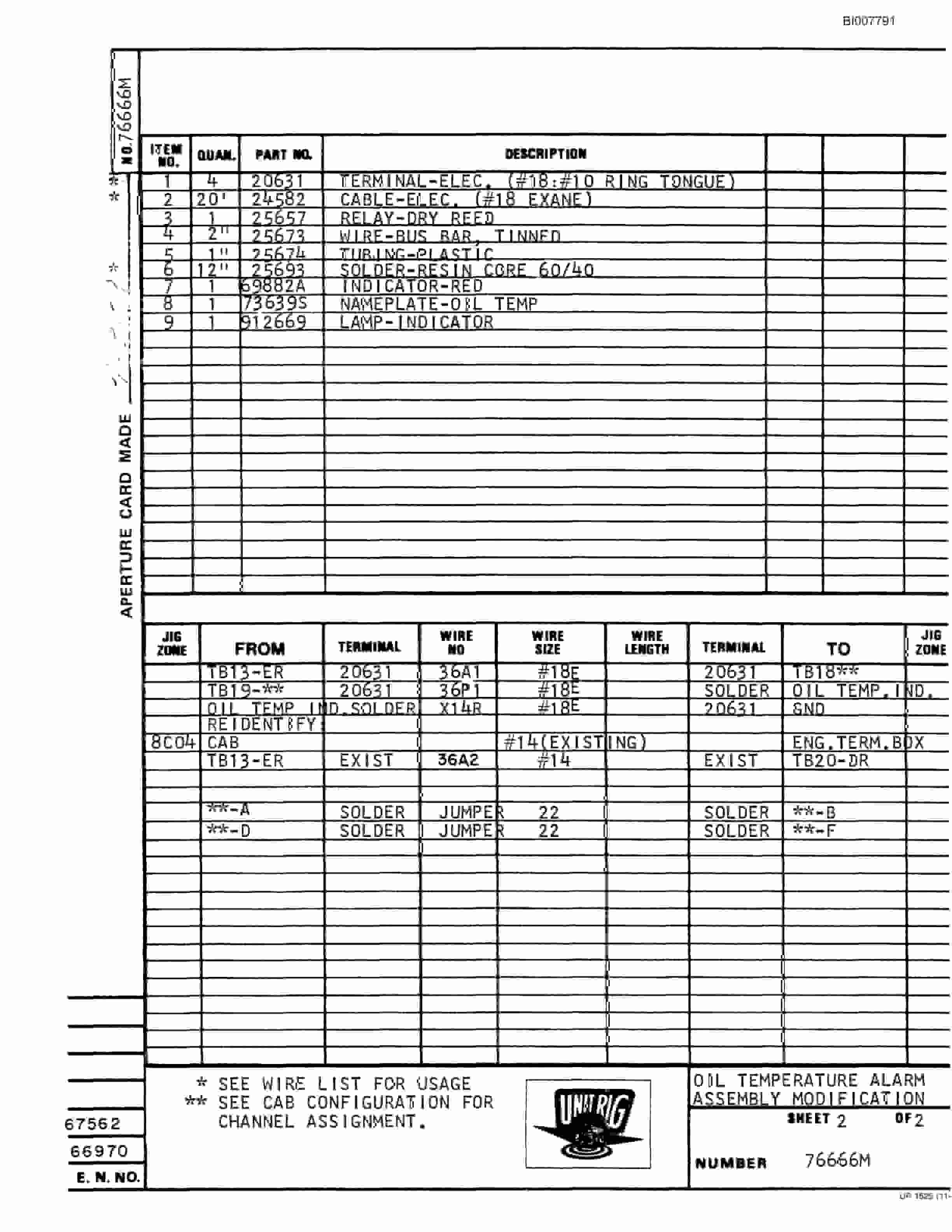 Bucyrus MK-36 Assembly Parts Catalog BI007791-3