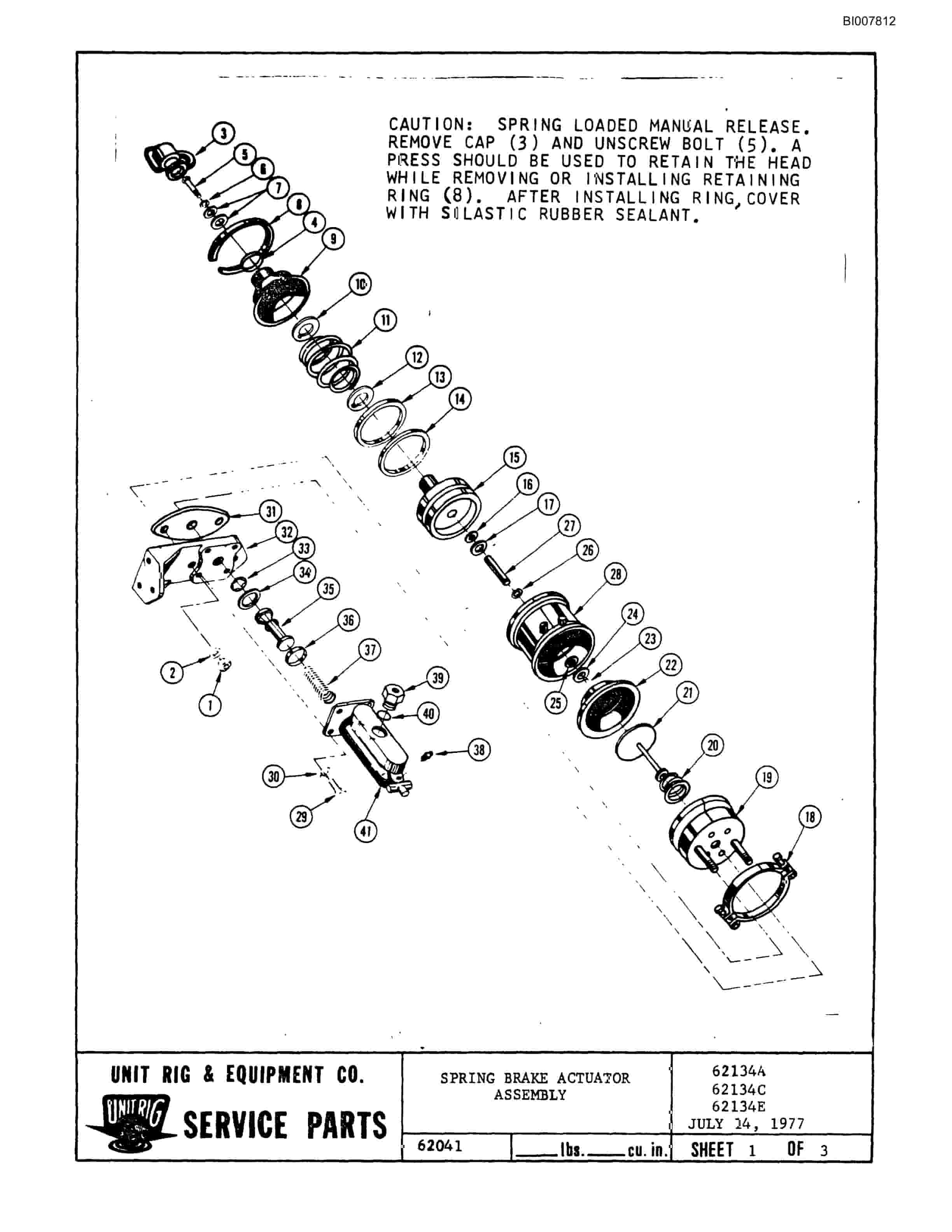 Bucyrus MK-36 Assembly Parts Catalog BI007812-4