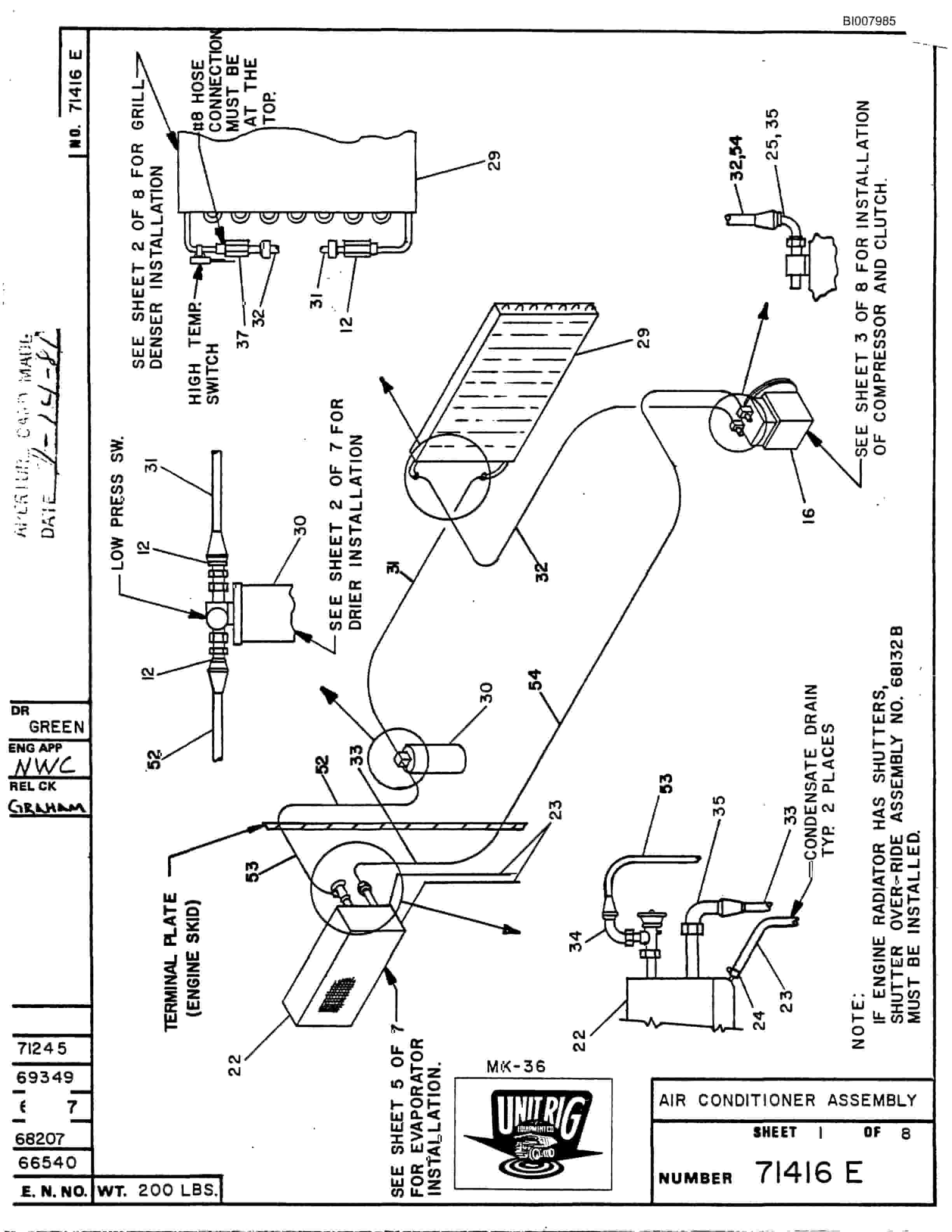 Bucyrus MK-36 Assembly Parts Catalog BI007985-2