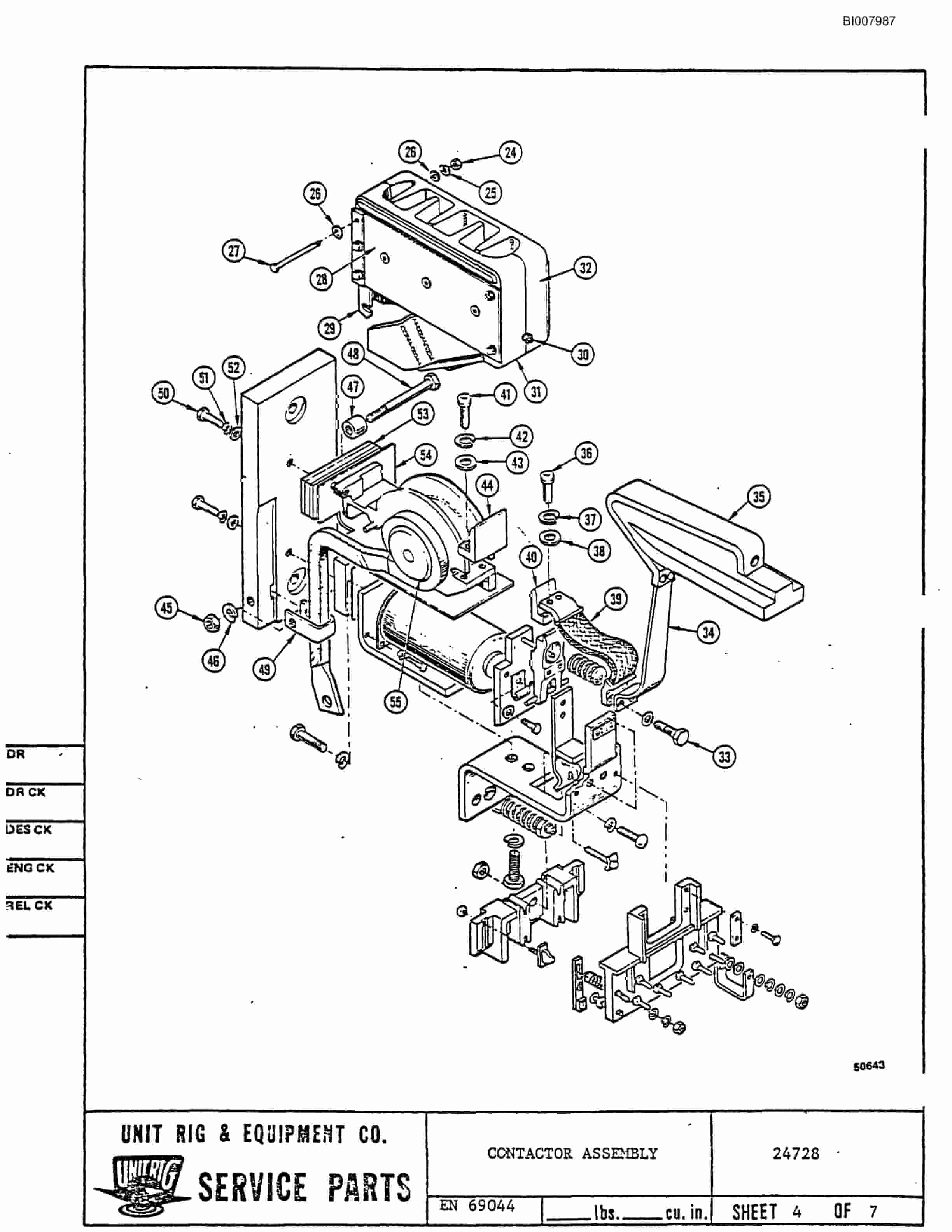 Bucyrus MK-36 Assembly Parts Catalog BI007987-3