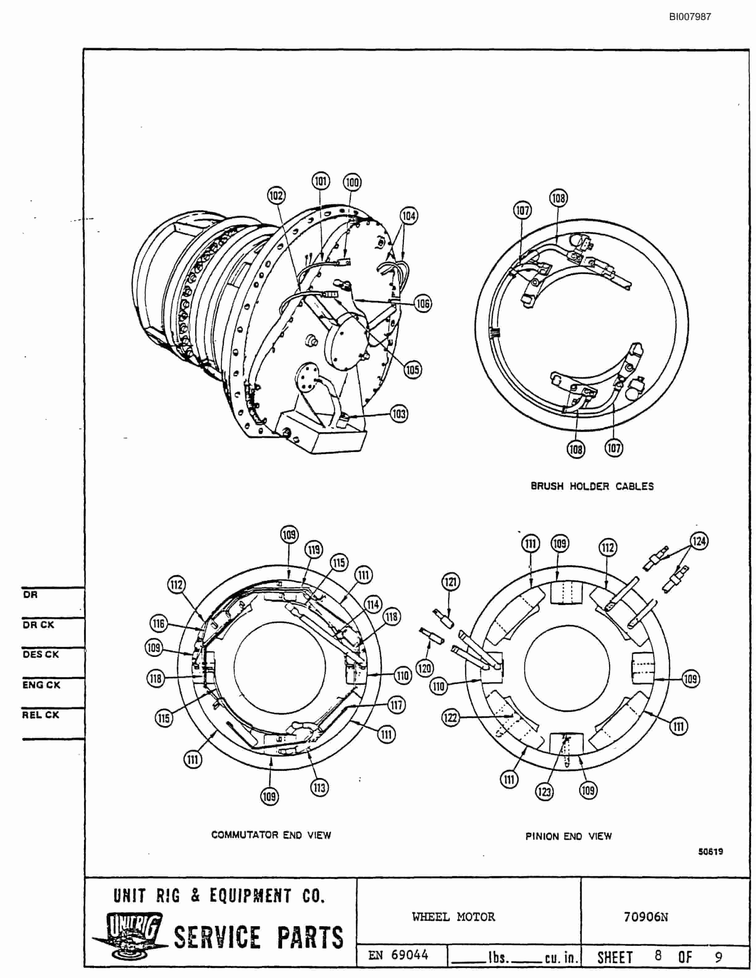 Bucyrus MK-36 Assembly Parts Catalog BI007987-4