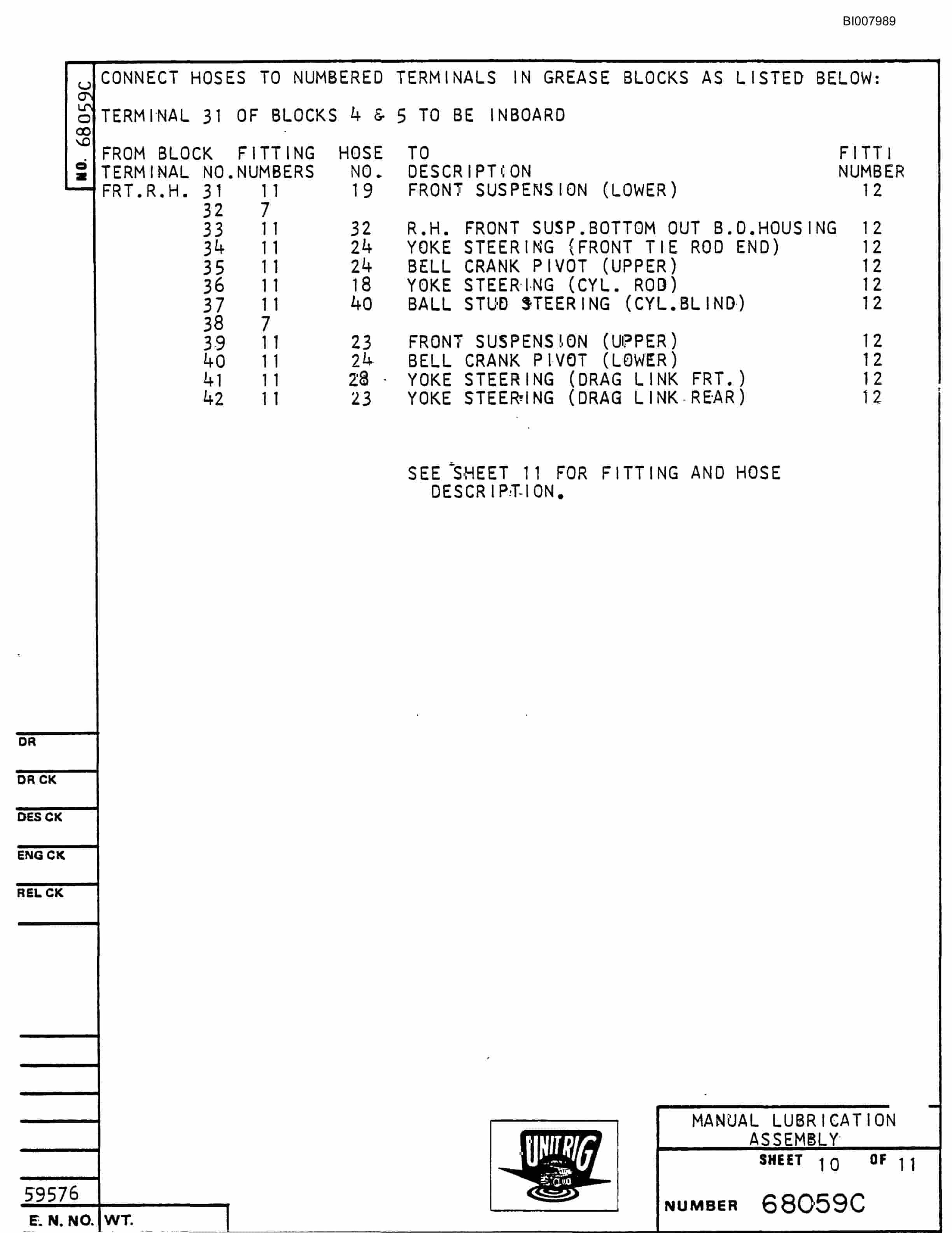 Bucyrus MK-36 Assembly Parts Catalog BI007989-4