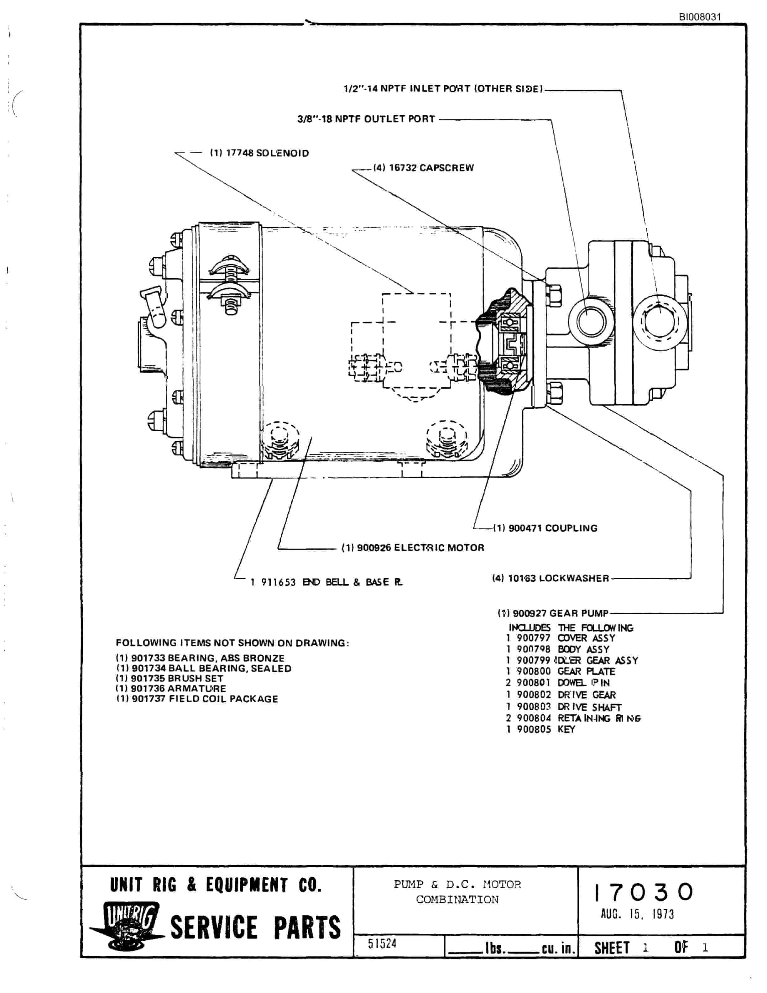 Bucyrus MK-36 Assembly Parts Catalog BI008031-3