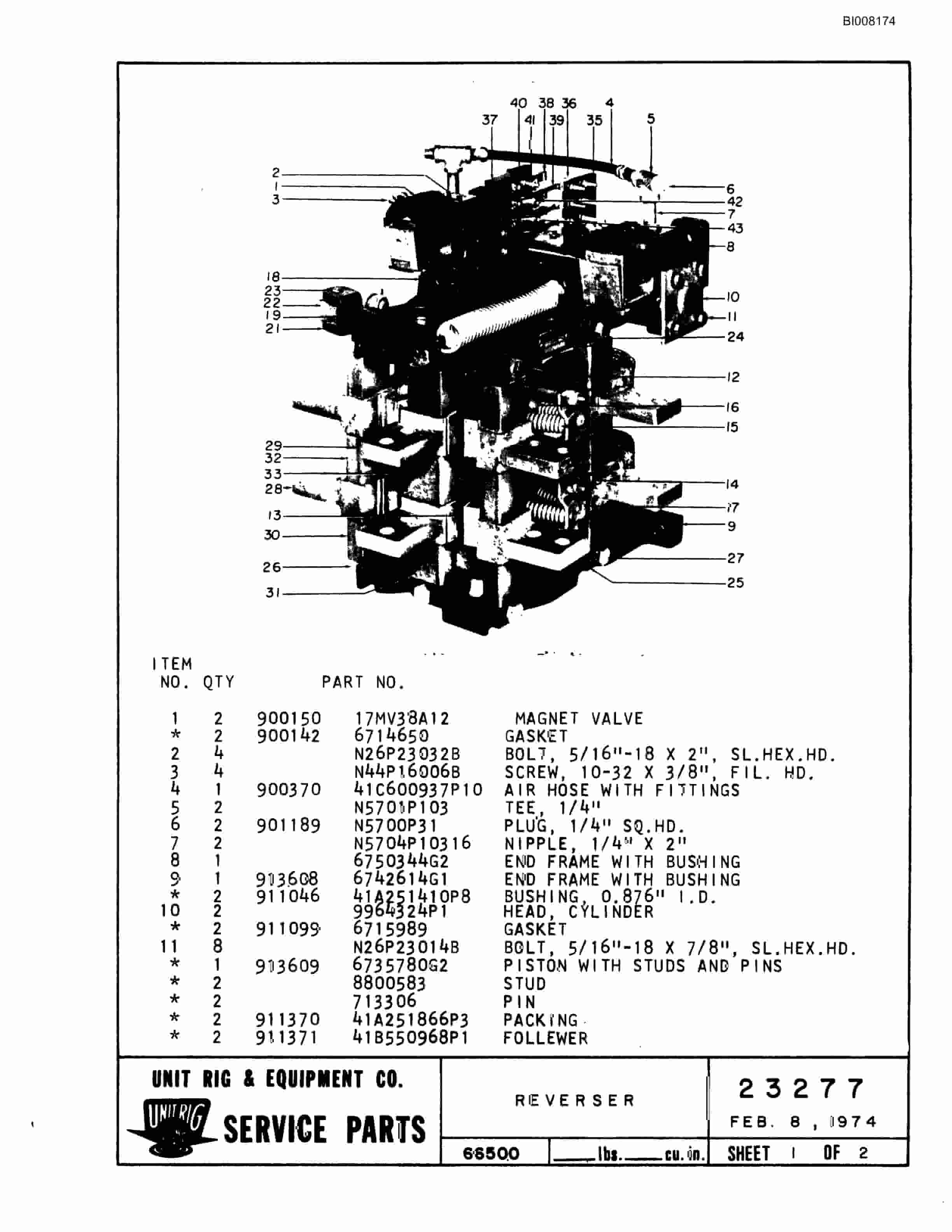 Bucyrus MK-36 Assembly Parts Catalog BI008174-3