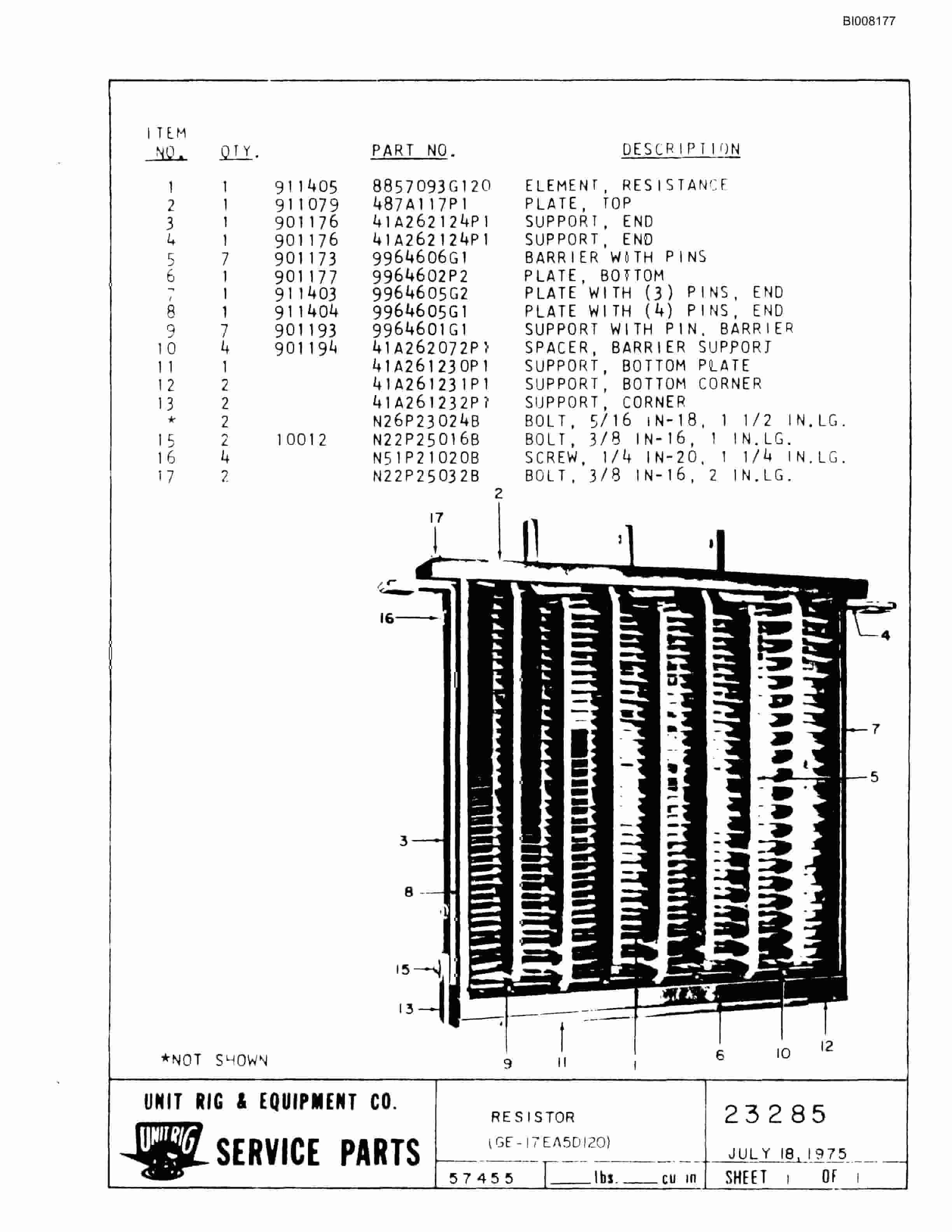 Bucyrus MK-36 Assembly Parts Catalog BI008177-3