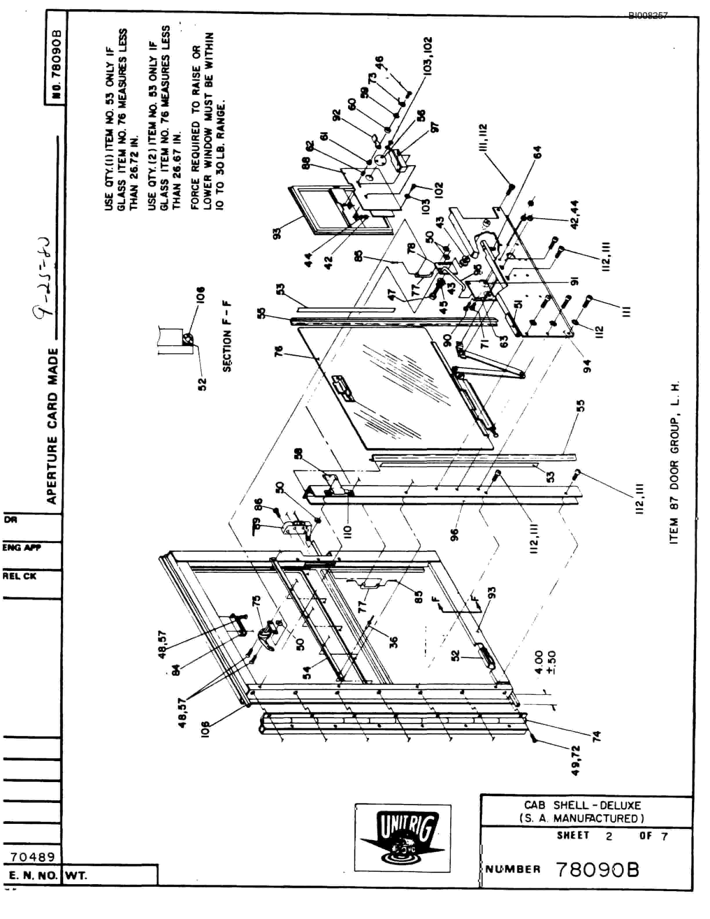 Bucyrus MK-36 Assembly Parts Catalog BI008257-2