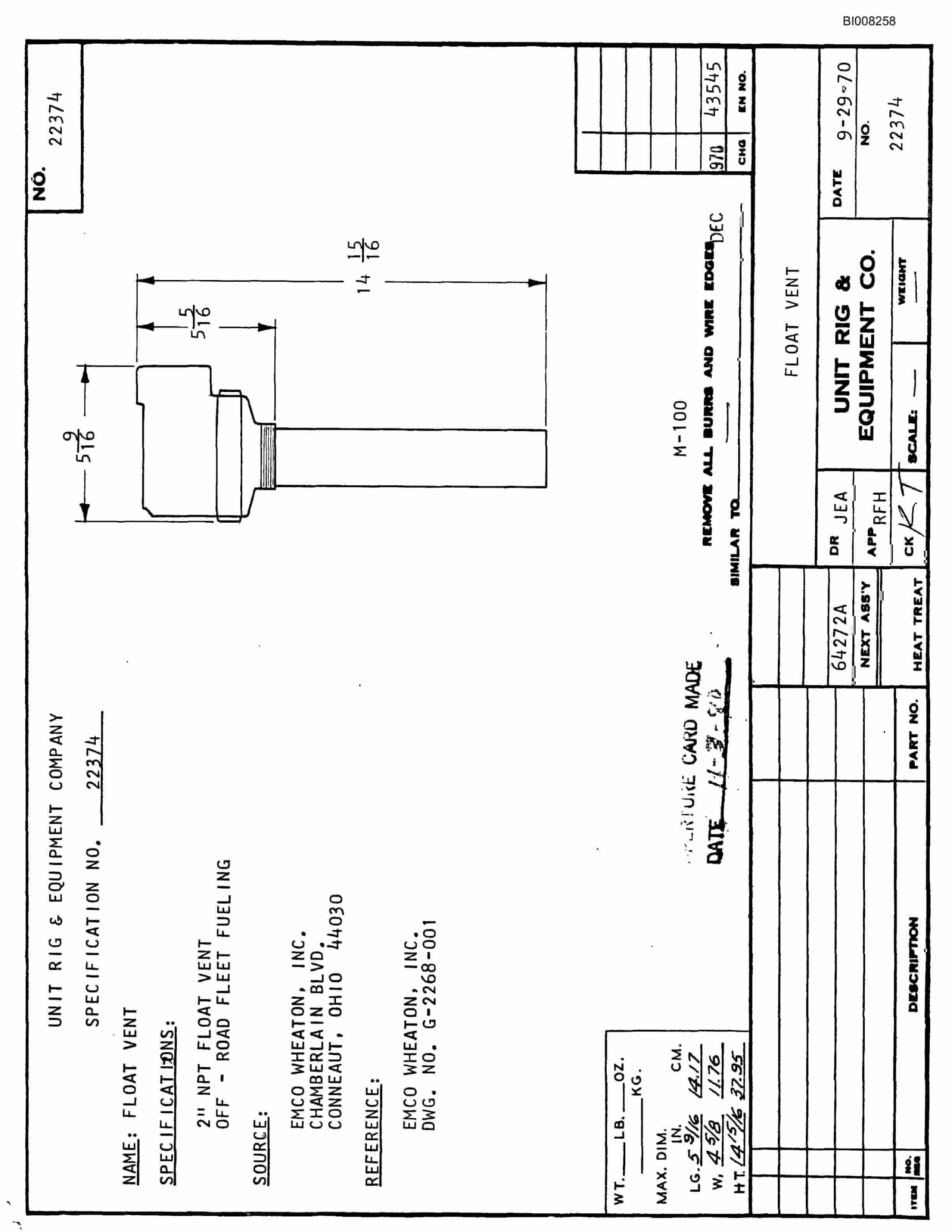 Bucyrus MK-36 Assembly Parts Catalog BI008258-2