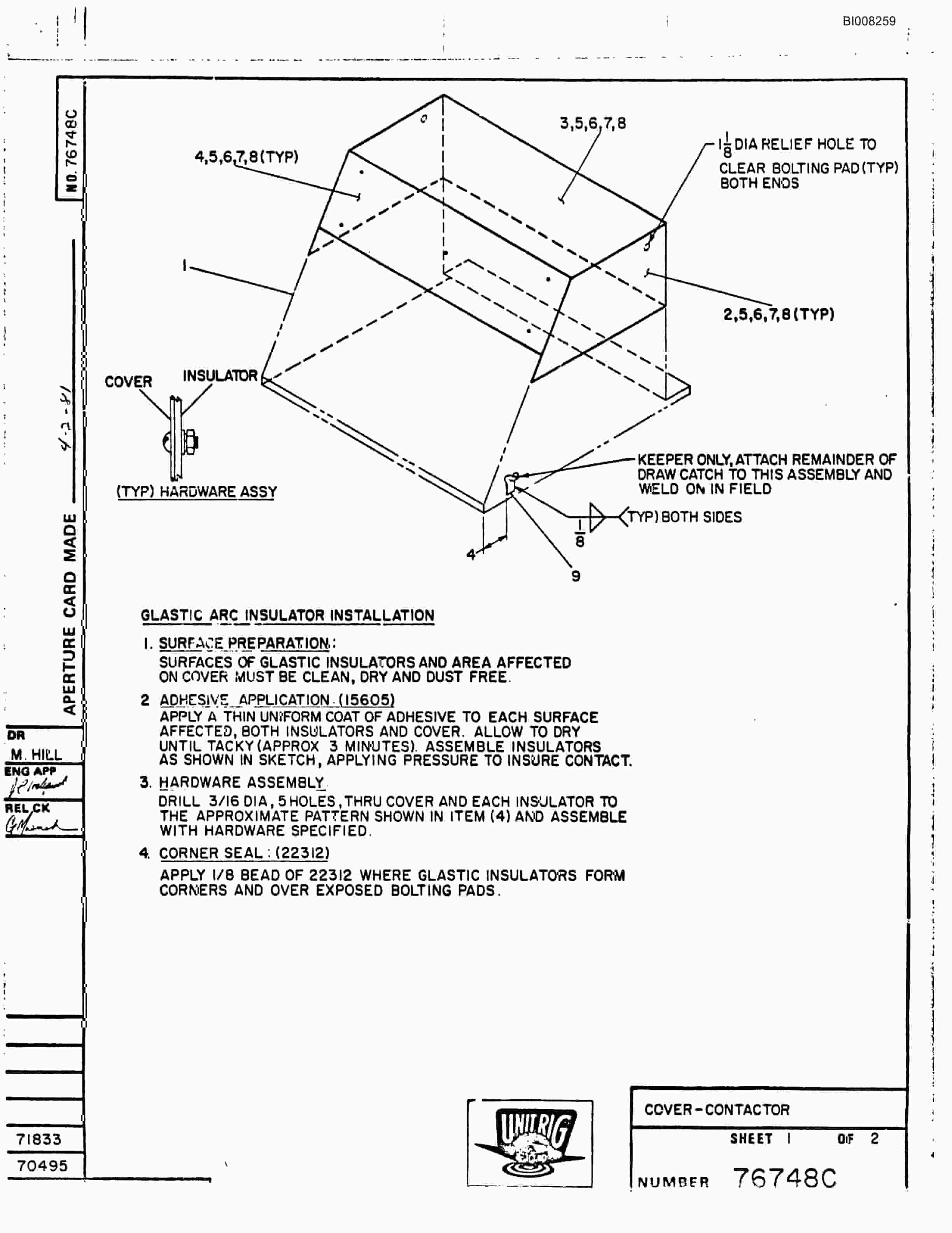 Bucyrus MK-36 Assembly Parts Catalog BI008259-5