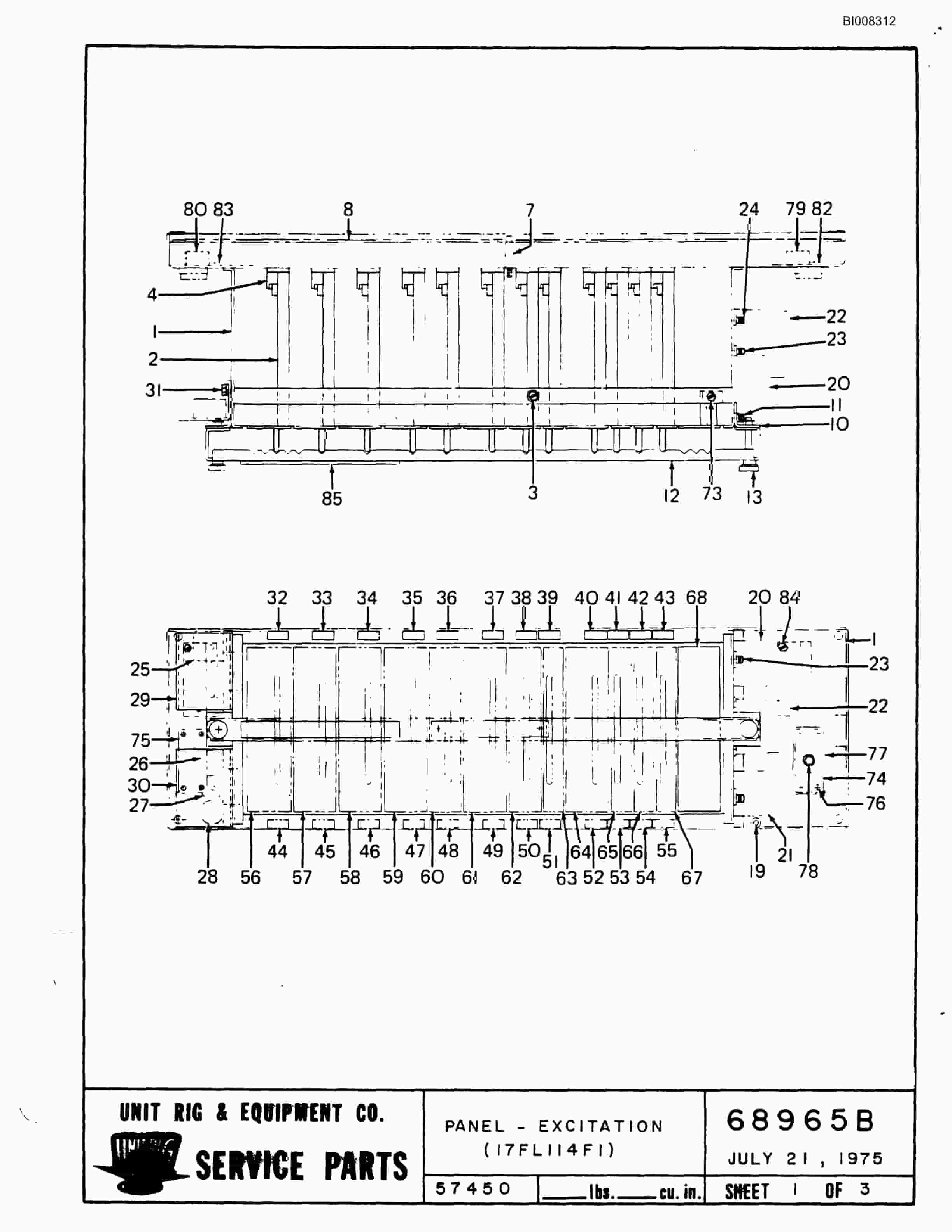 Bucyrus MK-36 Assembly Parts Catalog BI008312-4