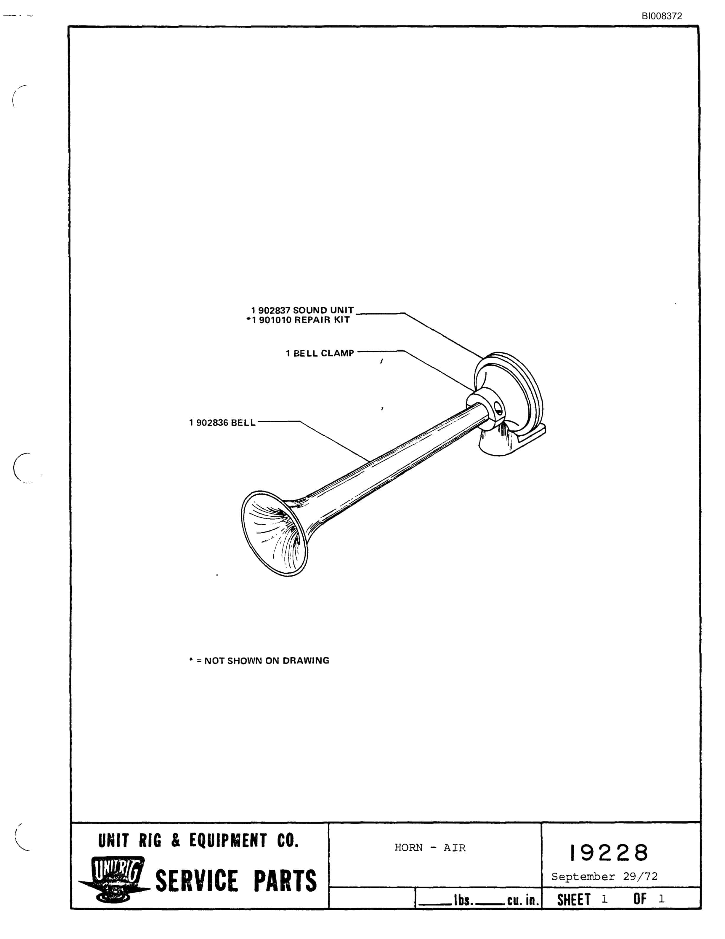 Bucyrus MK-36 Assembly Parts Catalog BI008372-3