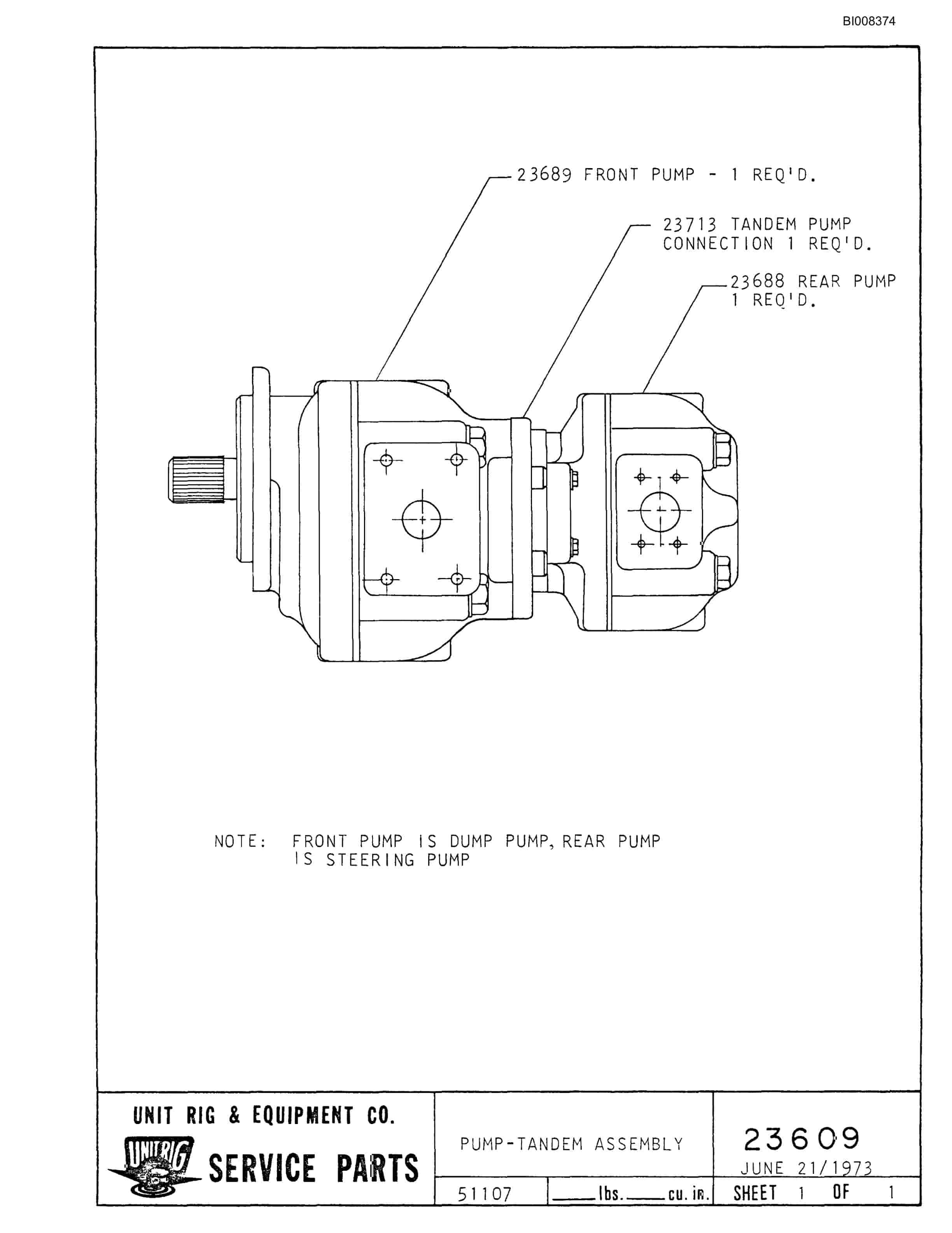 Bucyrus MK-36 Assembly Parts Catalog BI008374-3