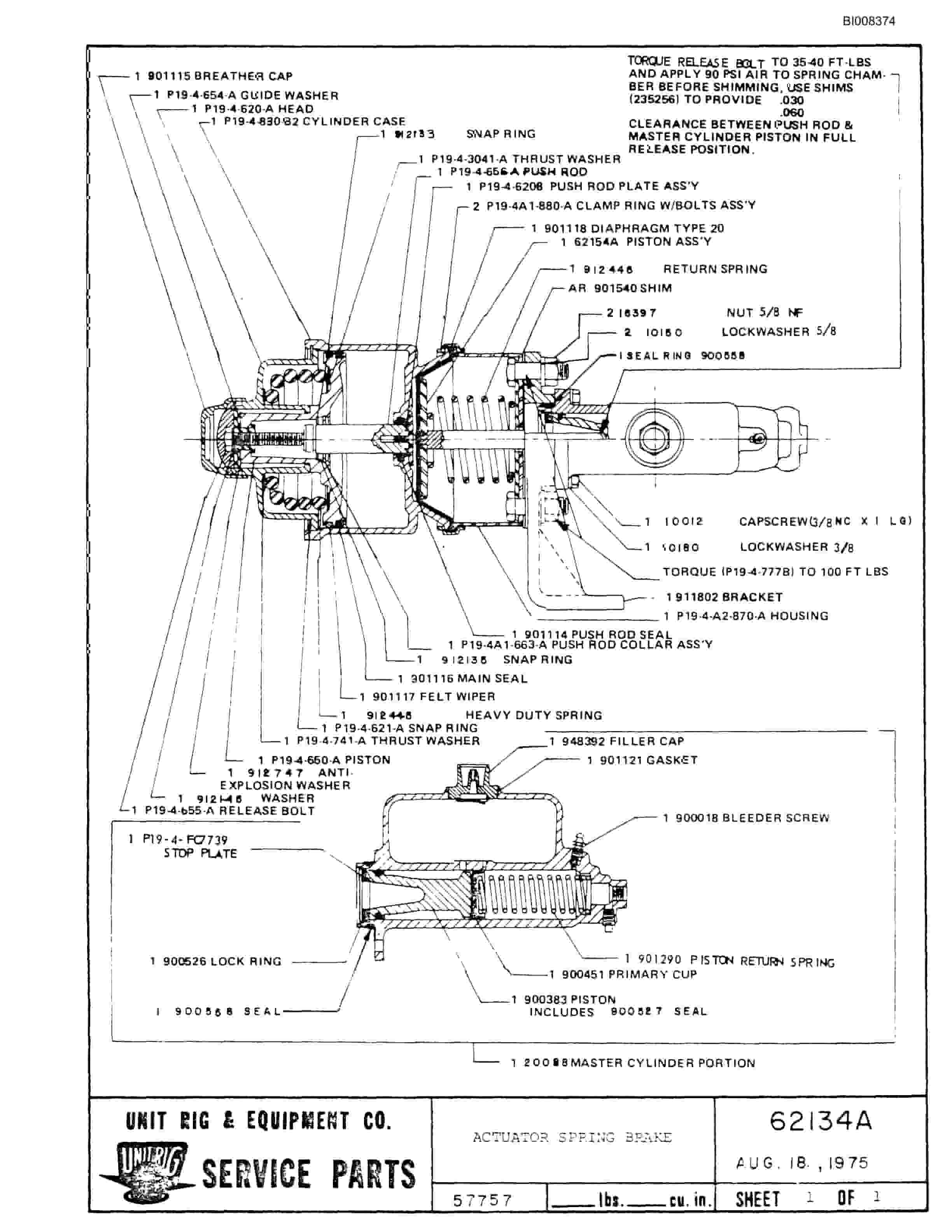 Bucyrus MK-36 Assembly Parts Catalog BI008374-4