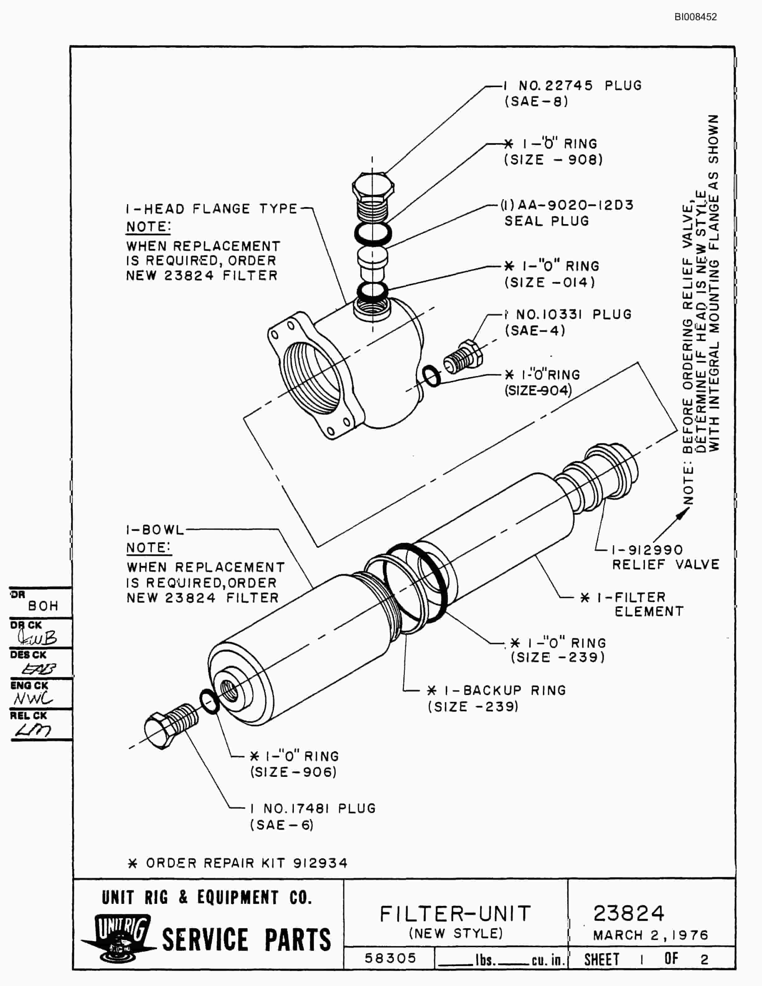 Bucyrus MK-36 Assembly Parts Catalog BI008452-3