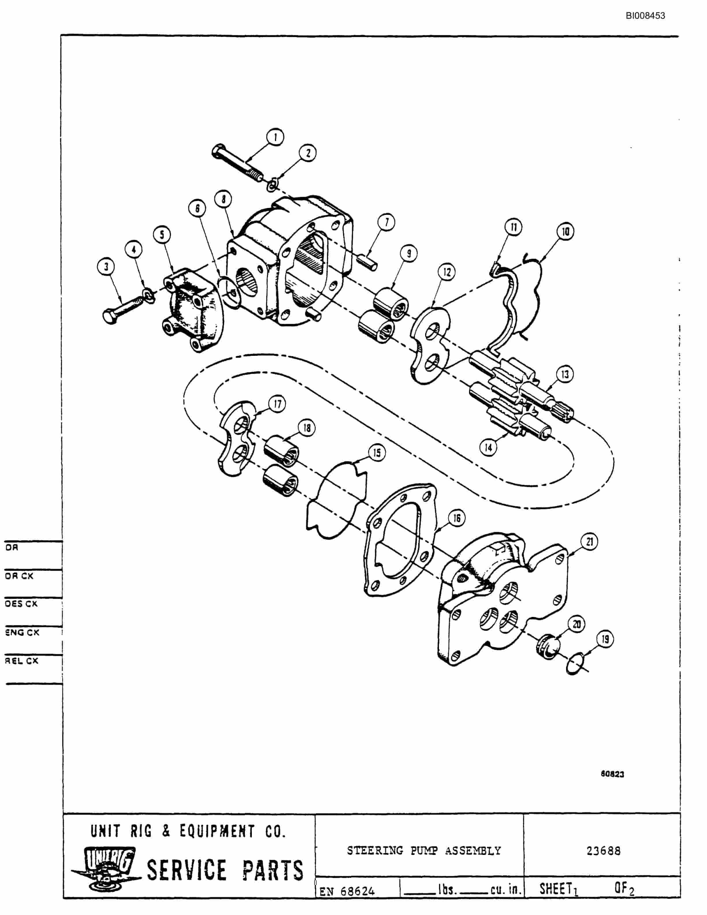Bucyrus MK-36 Assembly Parts Catalog BI008453-3