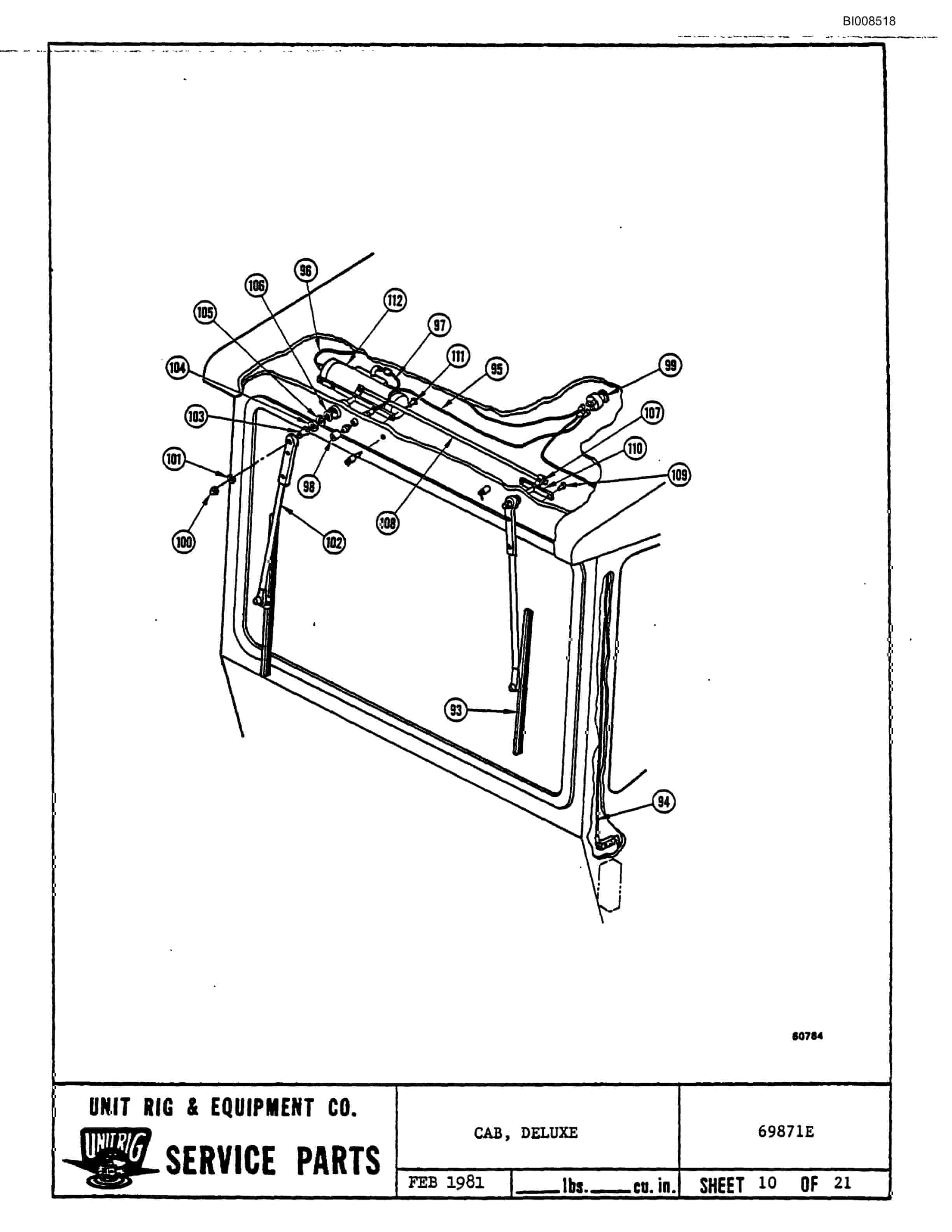 Bucyrus MK-36 Assembly Parts Catalog BI008518-4