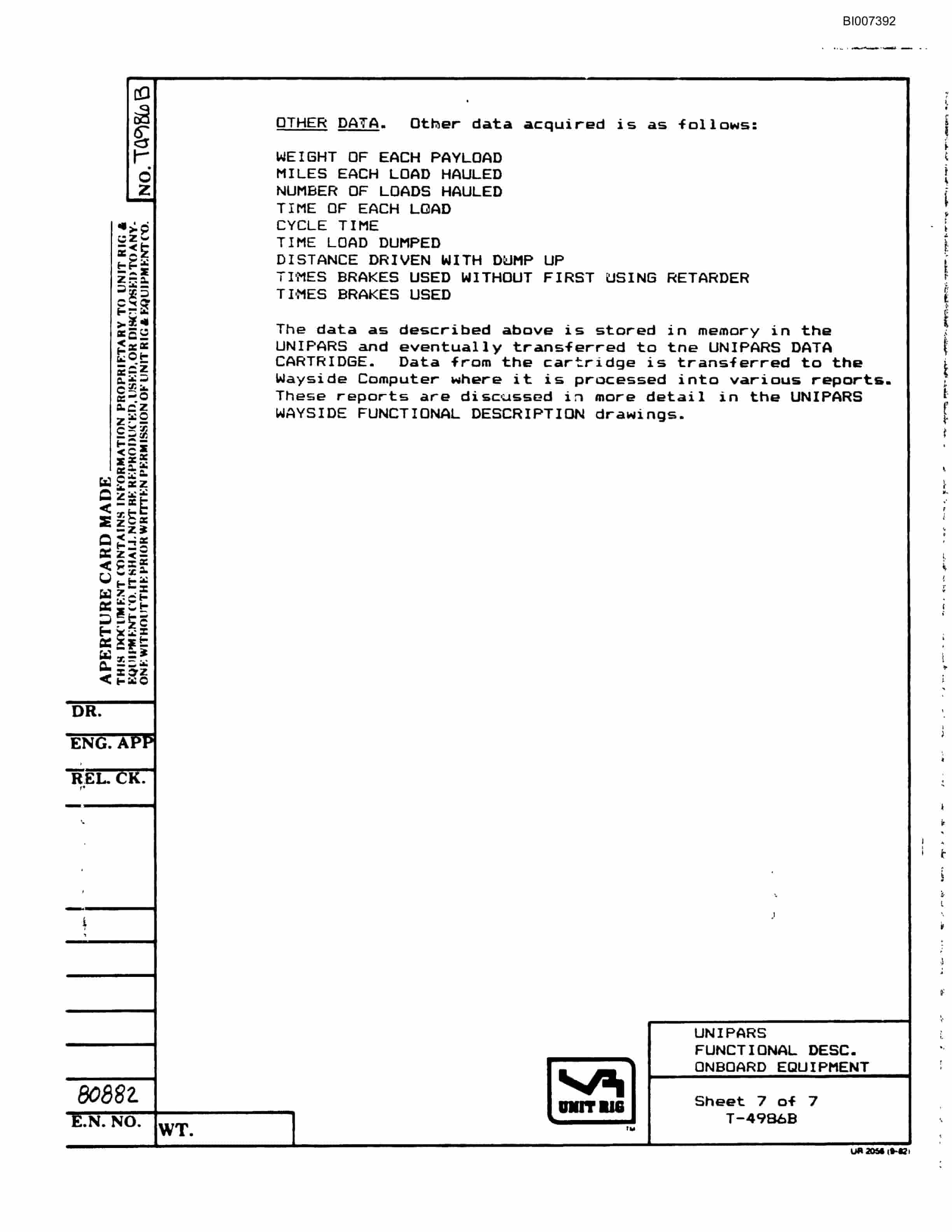 Bucyrus MK-36 Parts Catalog BI007392-2