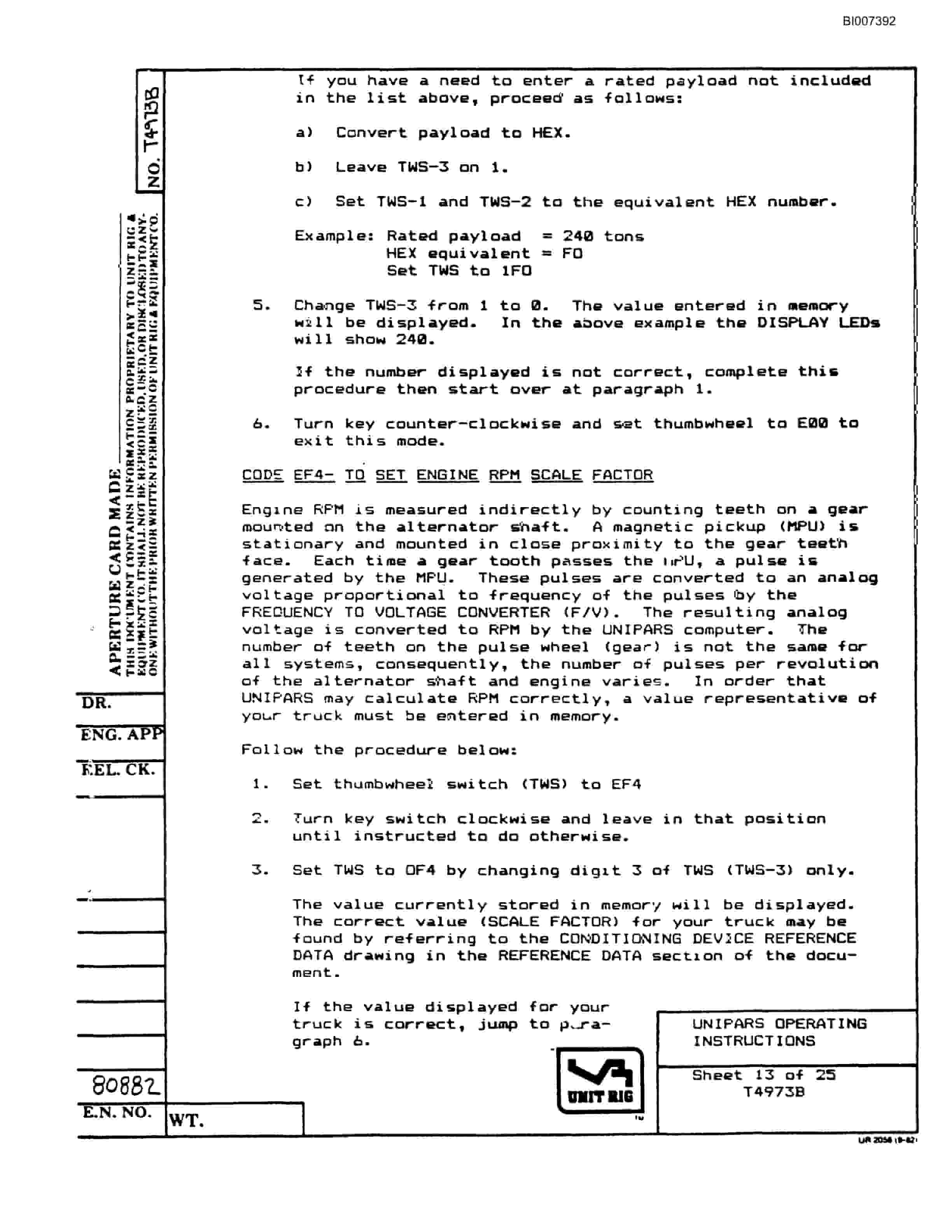 Bucyrus MK-36 Parts Catalog BI007392-4