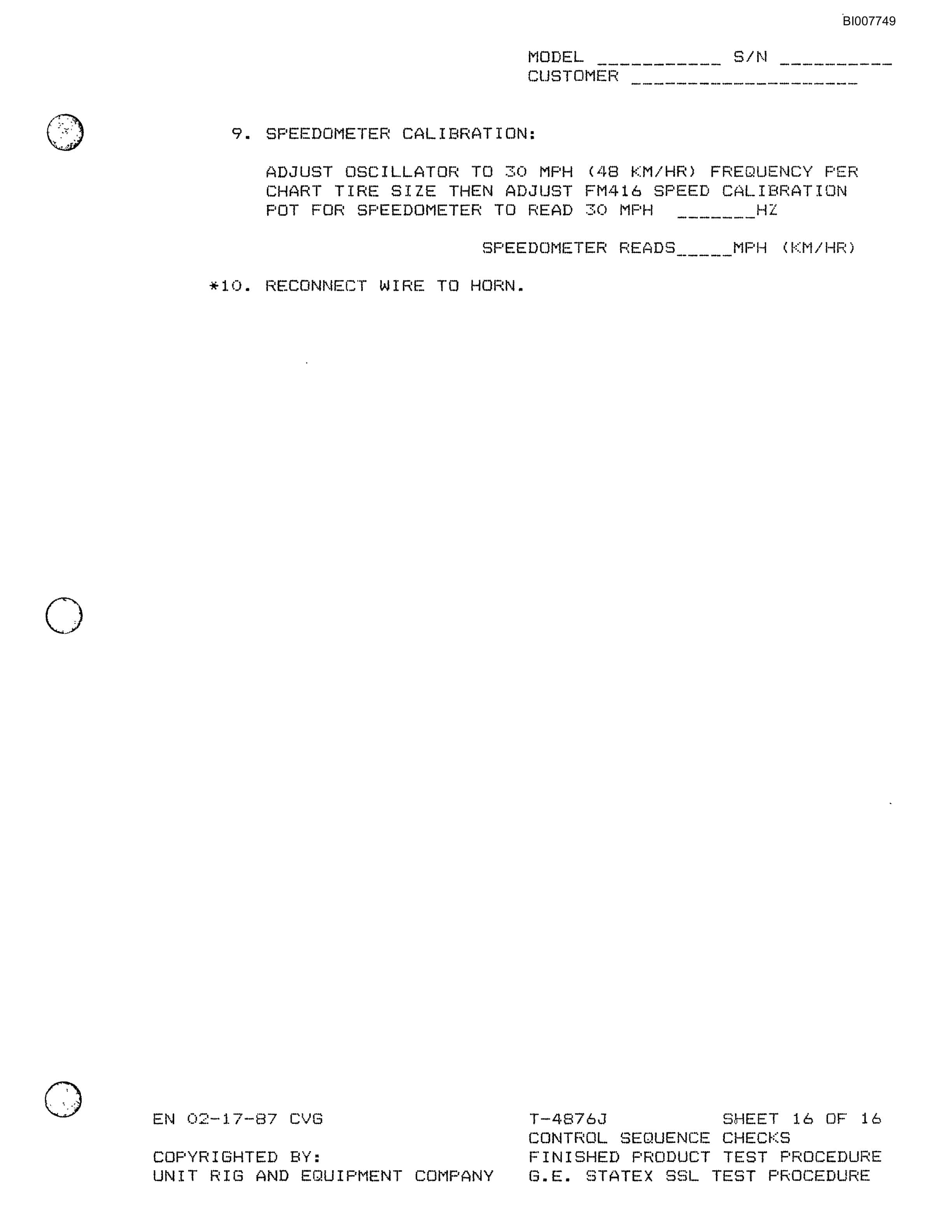 Bucyrus MK-36 Parts Catalog BI007749-5