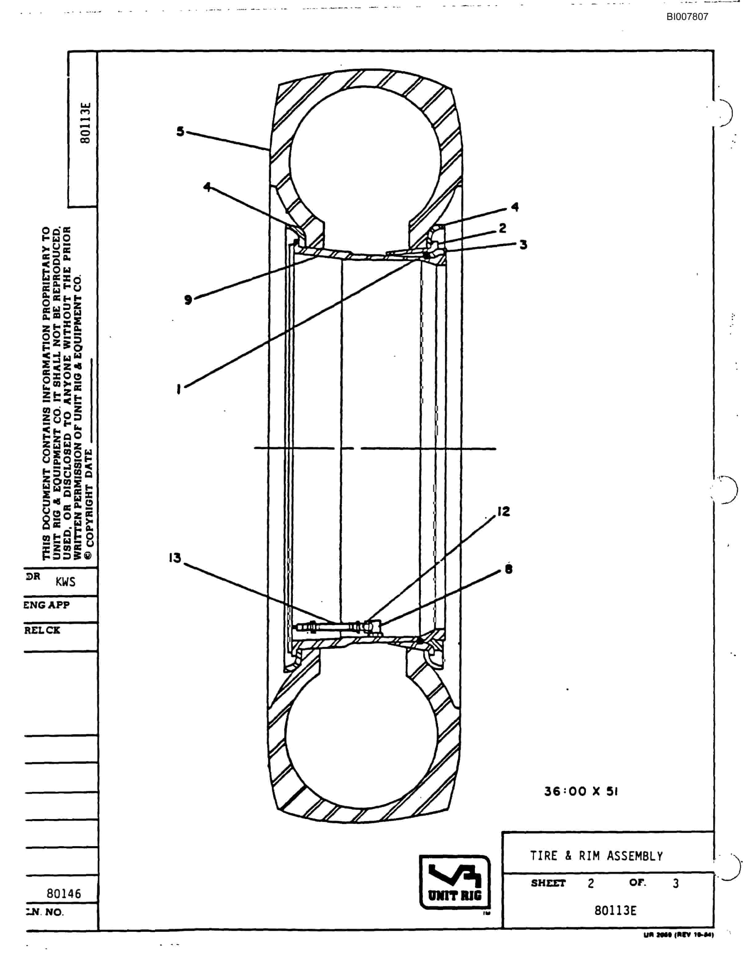 Bucyrus MK-36 Parts Catalog BI007807-3