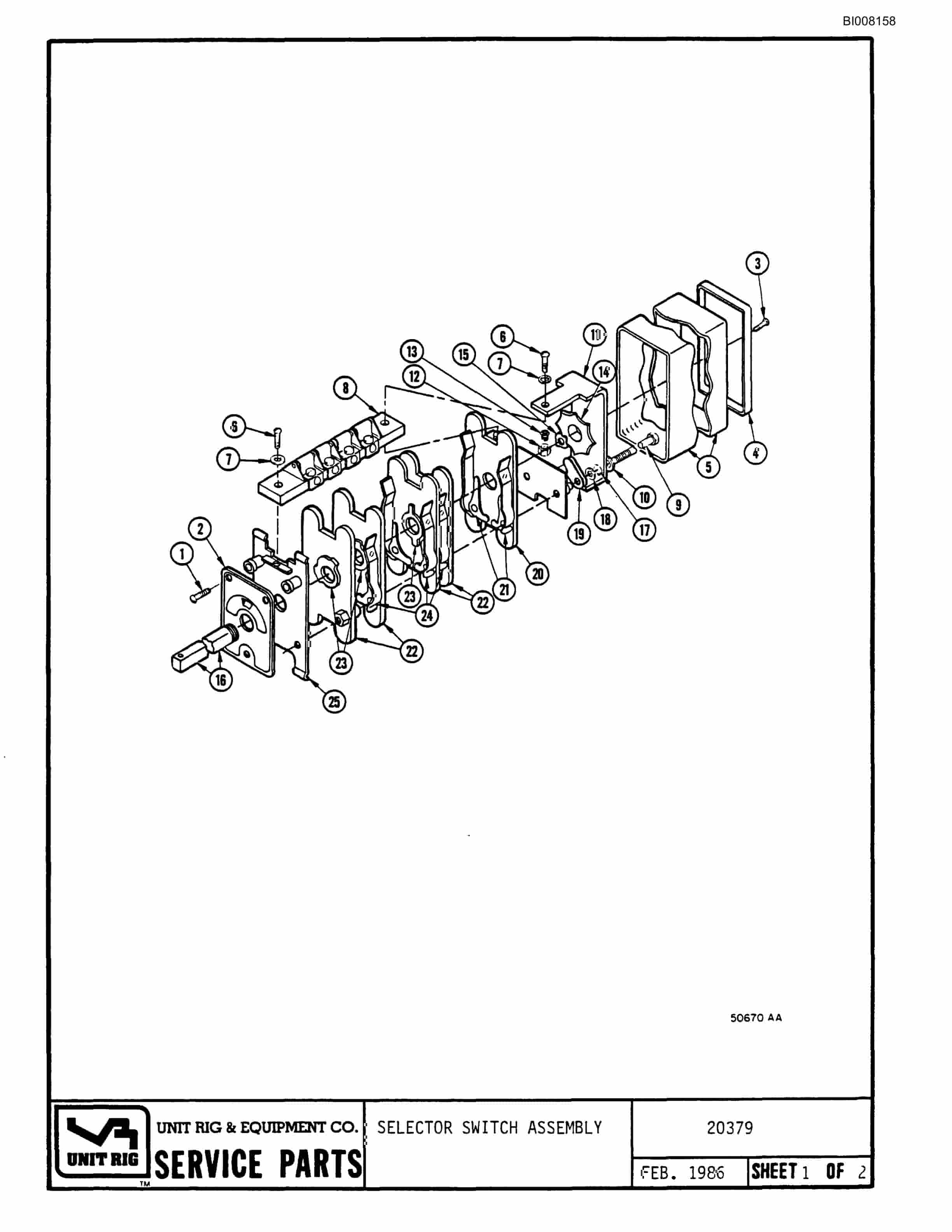 Bucyrus MK-36 Parts Catalog BI008158-3