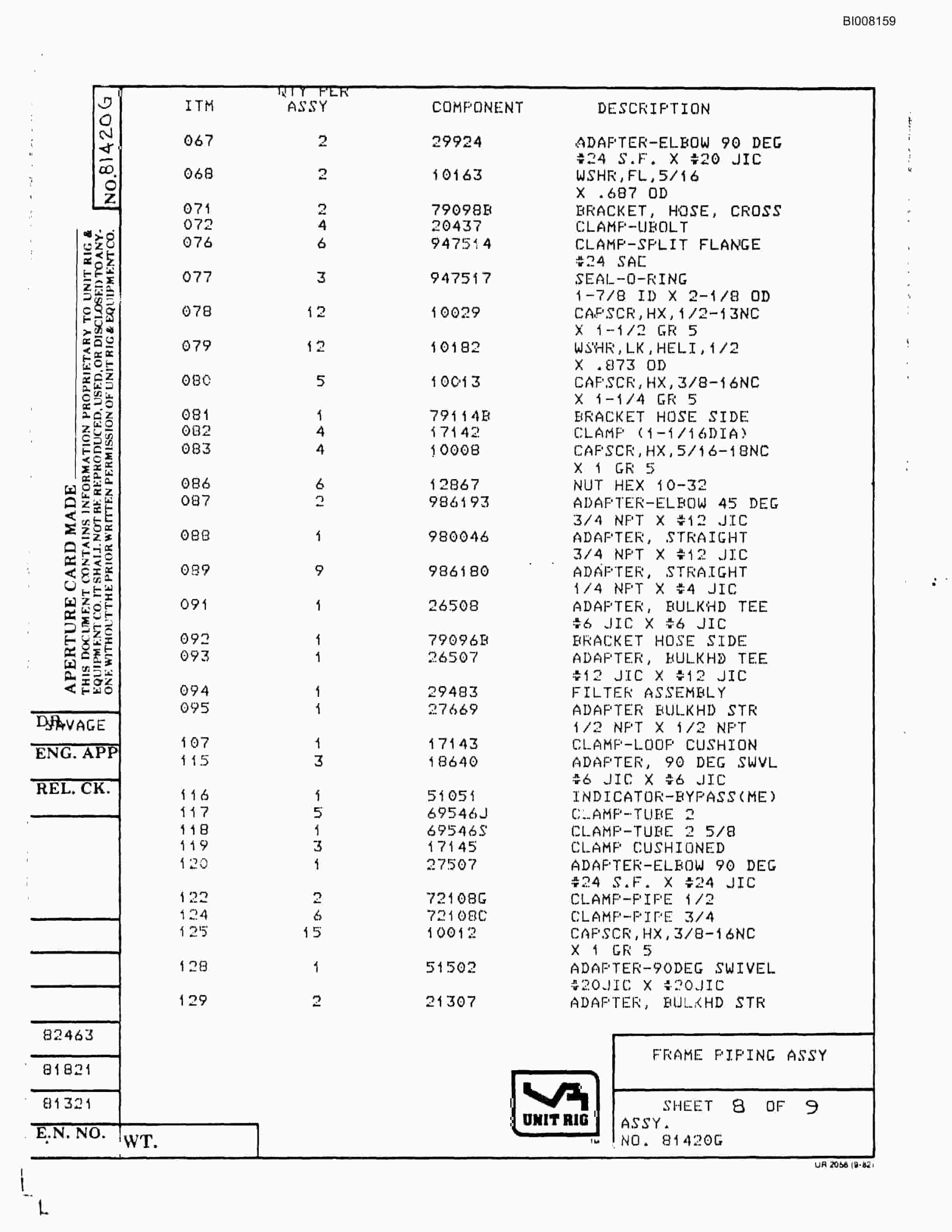 Bucyrus MK-36 Parts Catalog BI008159-2