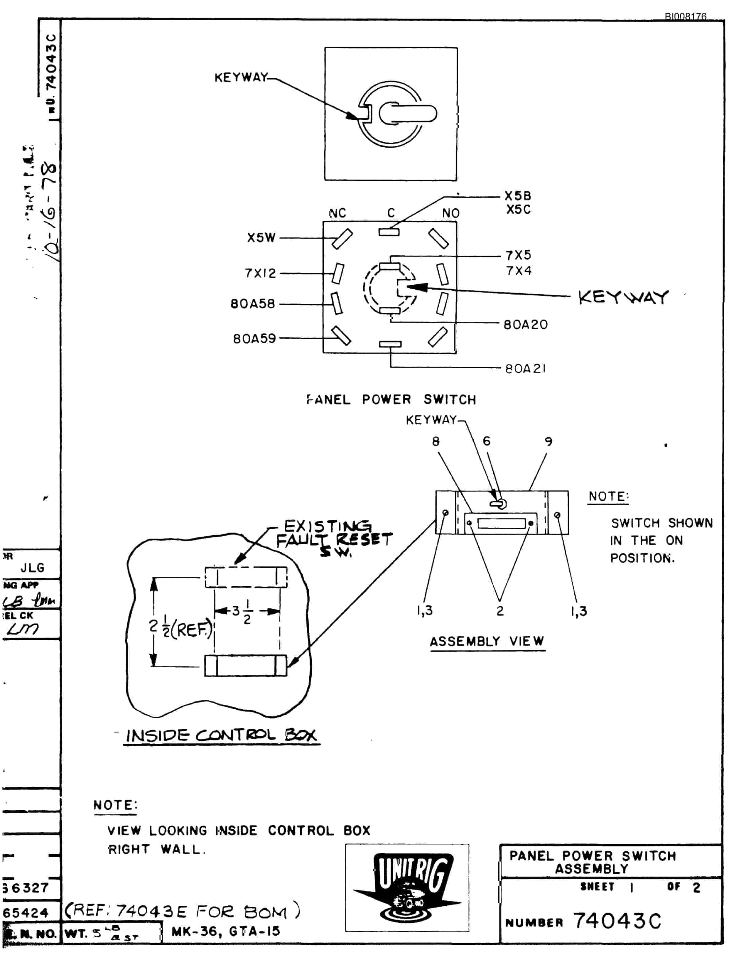 Bucyrus MK-36 Parts Catalog BI008176-3