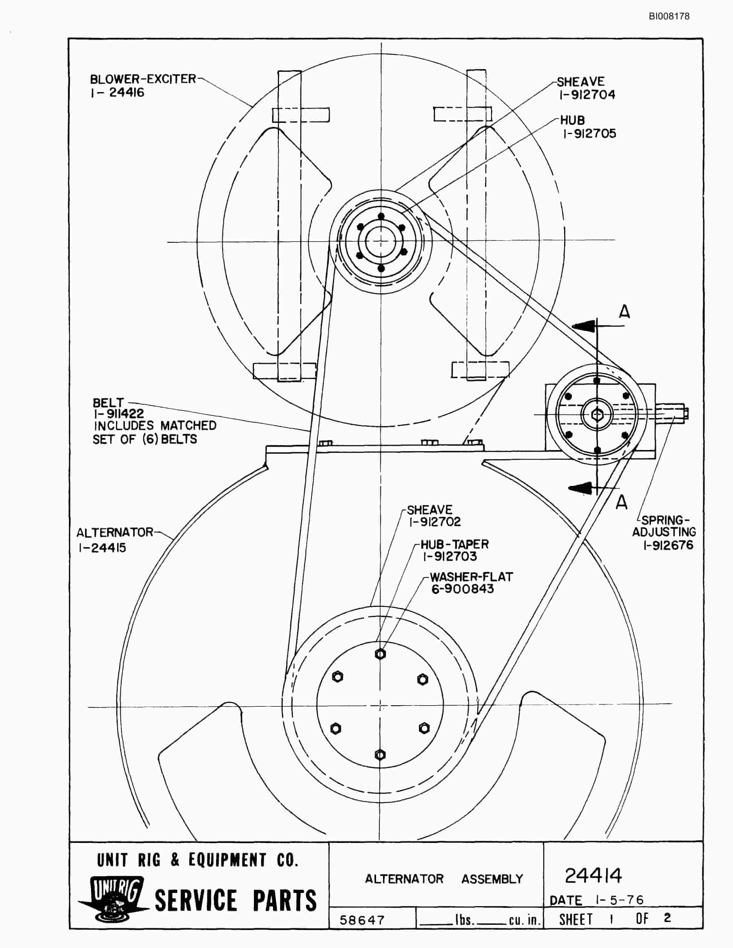 Bucyrus MK-36 Parts Catalog BI008178-3