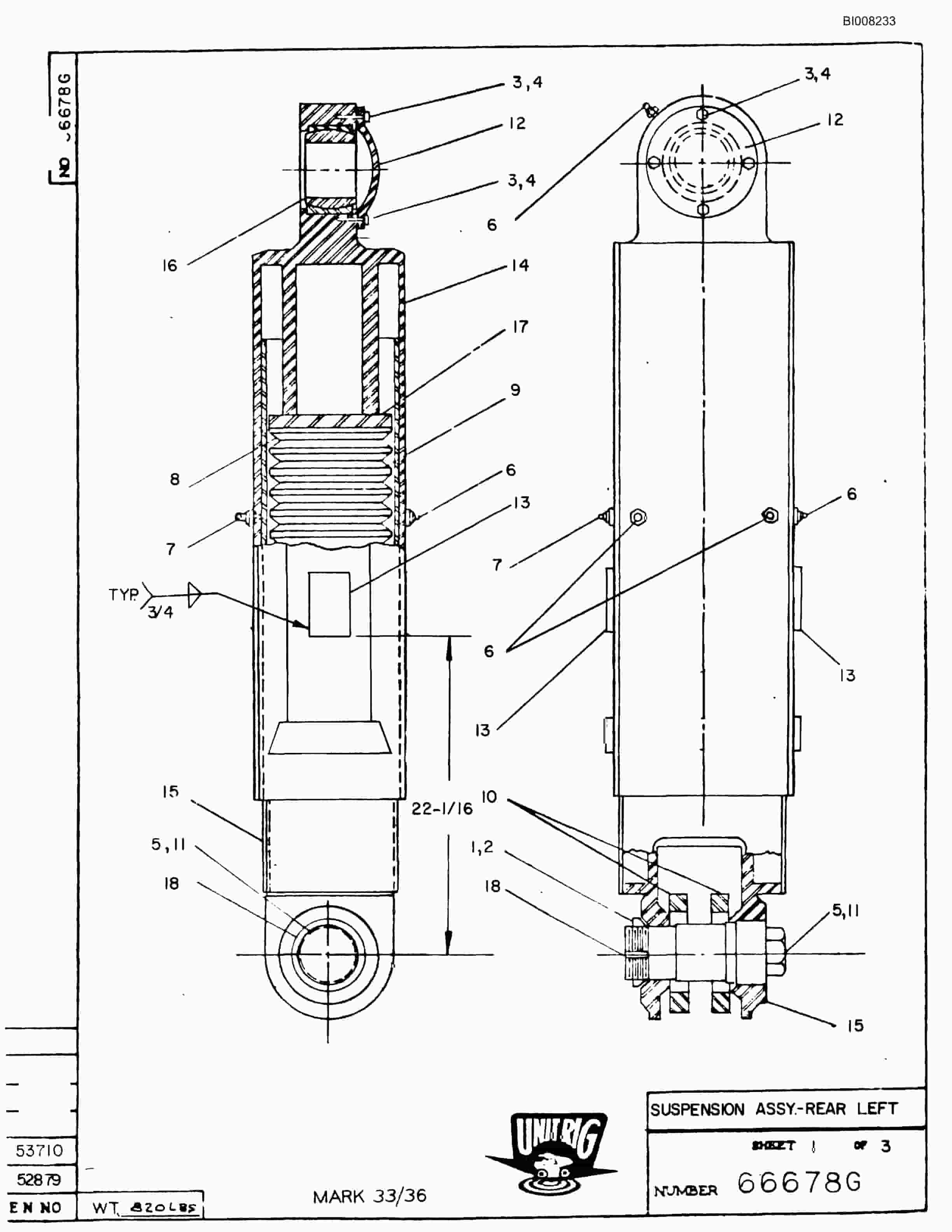 Bucyrus MK-36 Parts Catalog BI008233-2