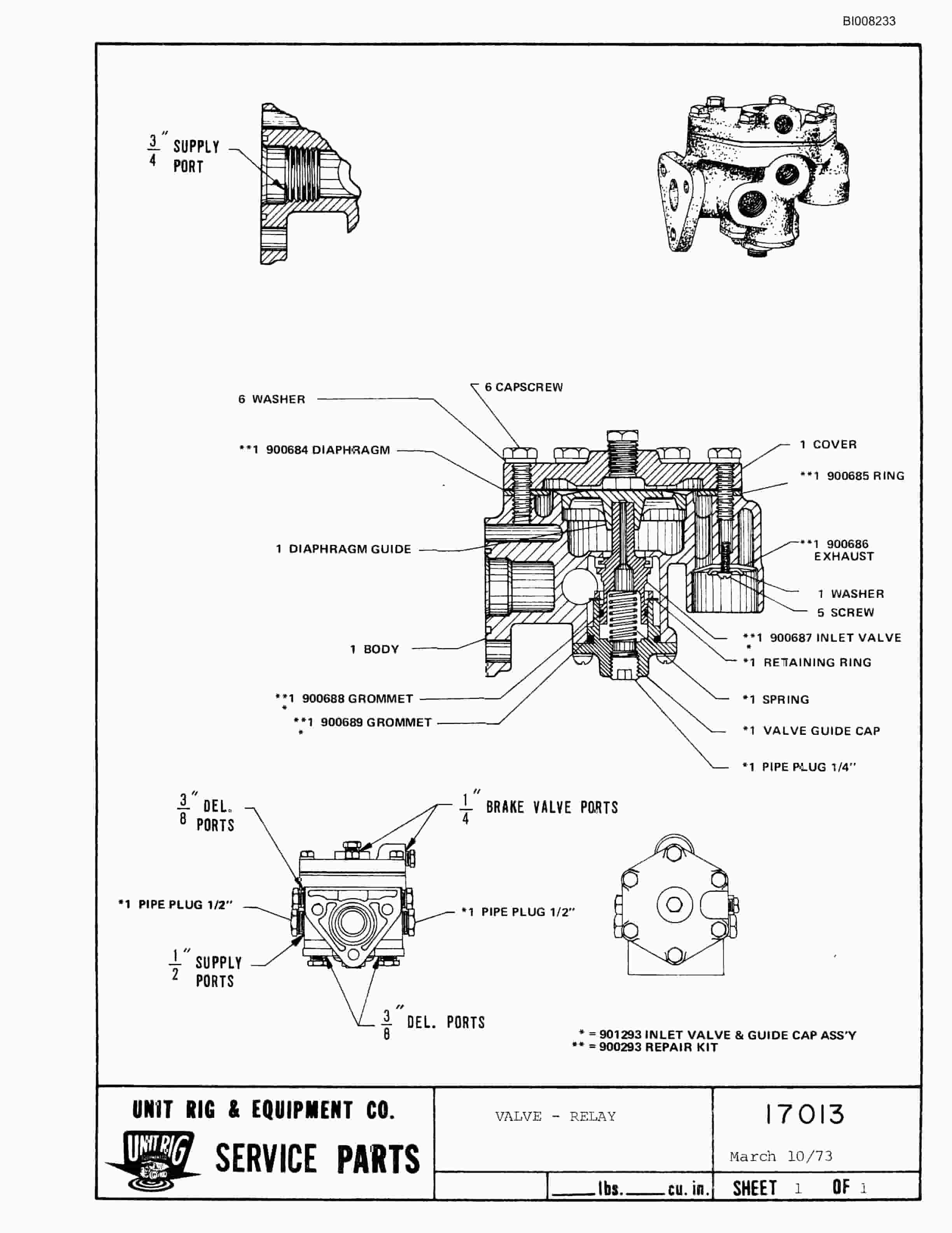 Bucyrus MK-36 Parts Catalog BI008233-3